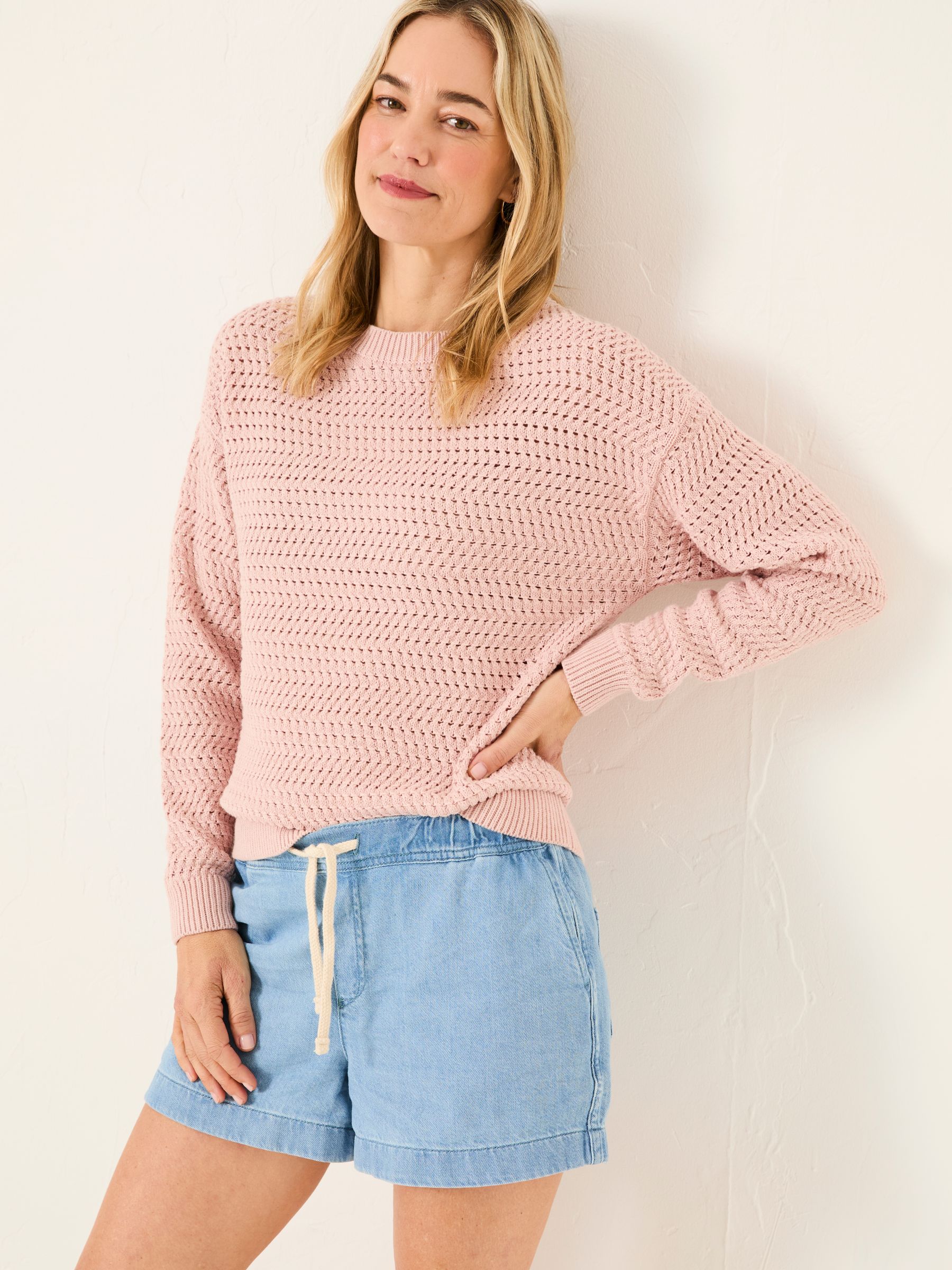 Annabelle Light Pink Knitted Jumper - Image 1 of 5