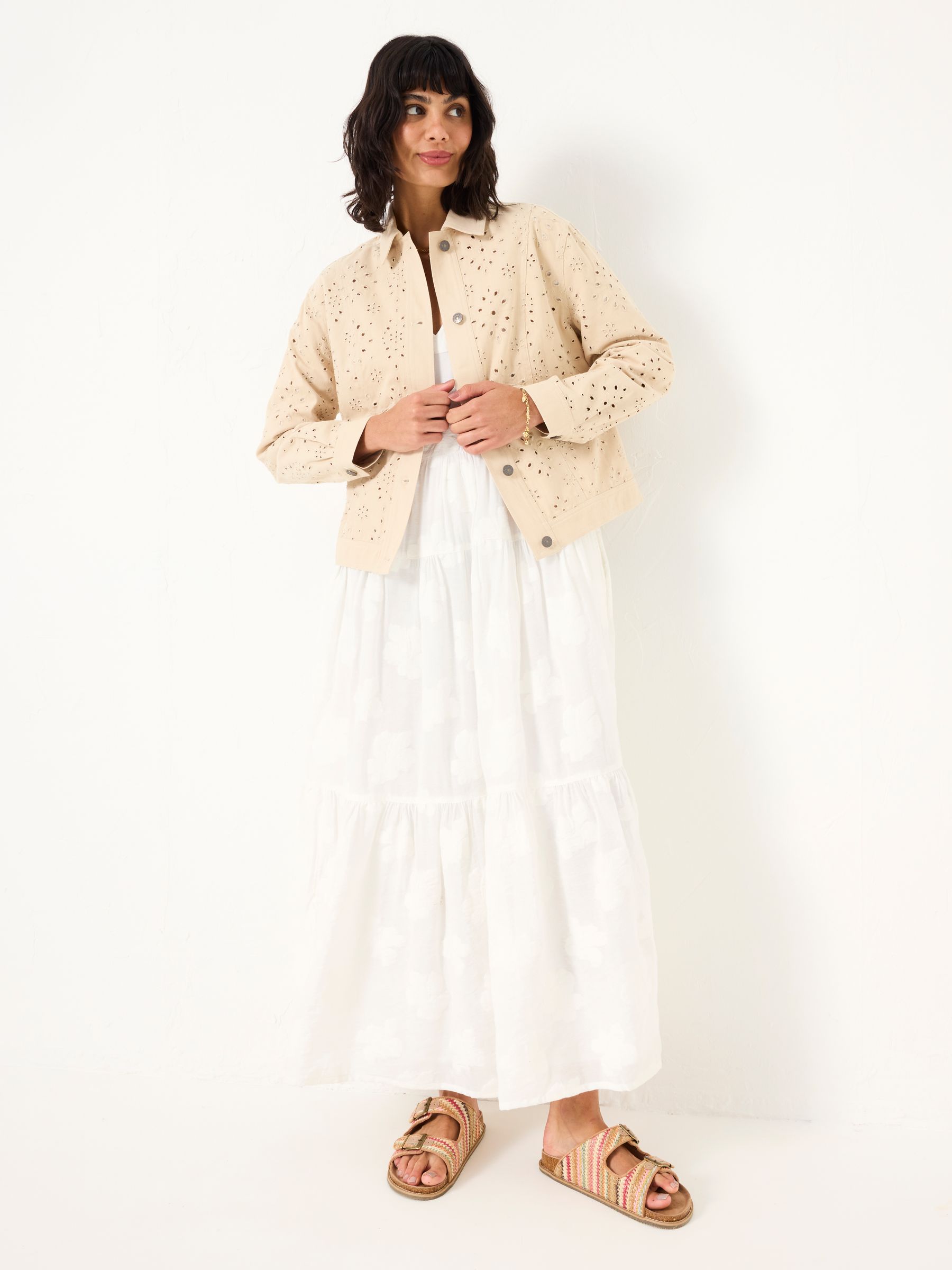 Hazel Dark Natural Hazel Broderie Jacket - Image 3 of 6