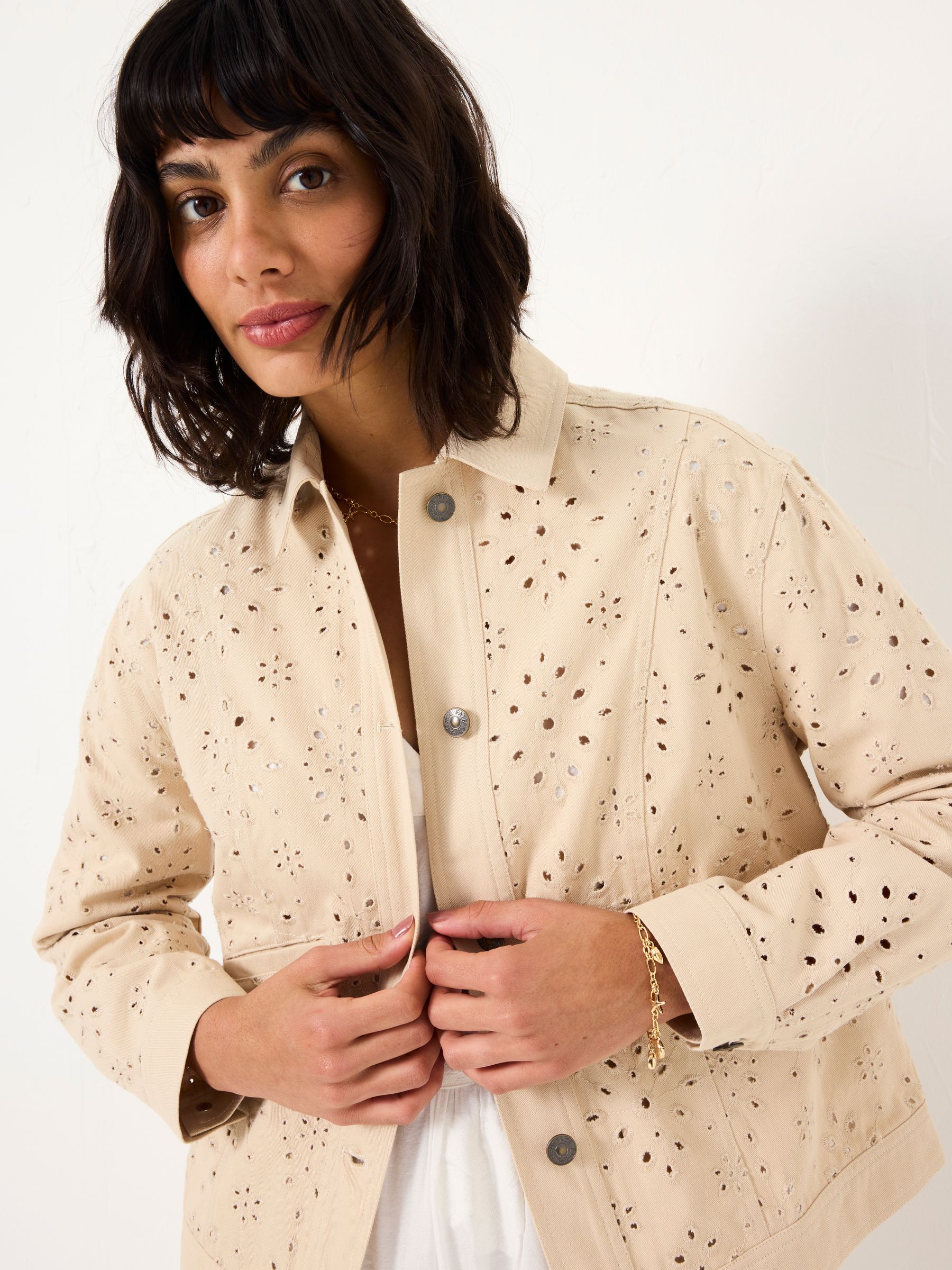 Hazel Dark Natural Hazel Broderie Jacket - Image 5 of 6