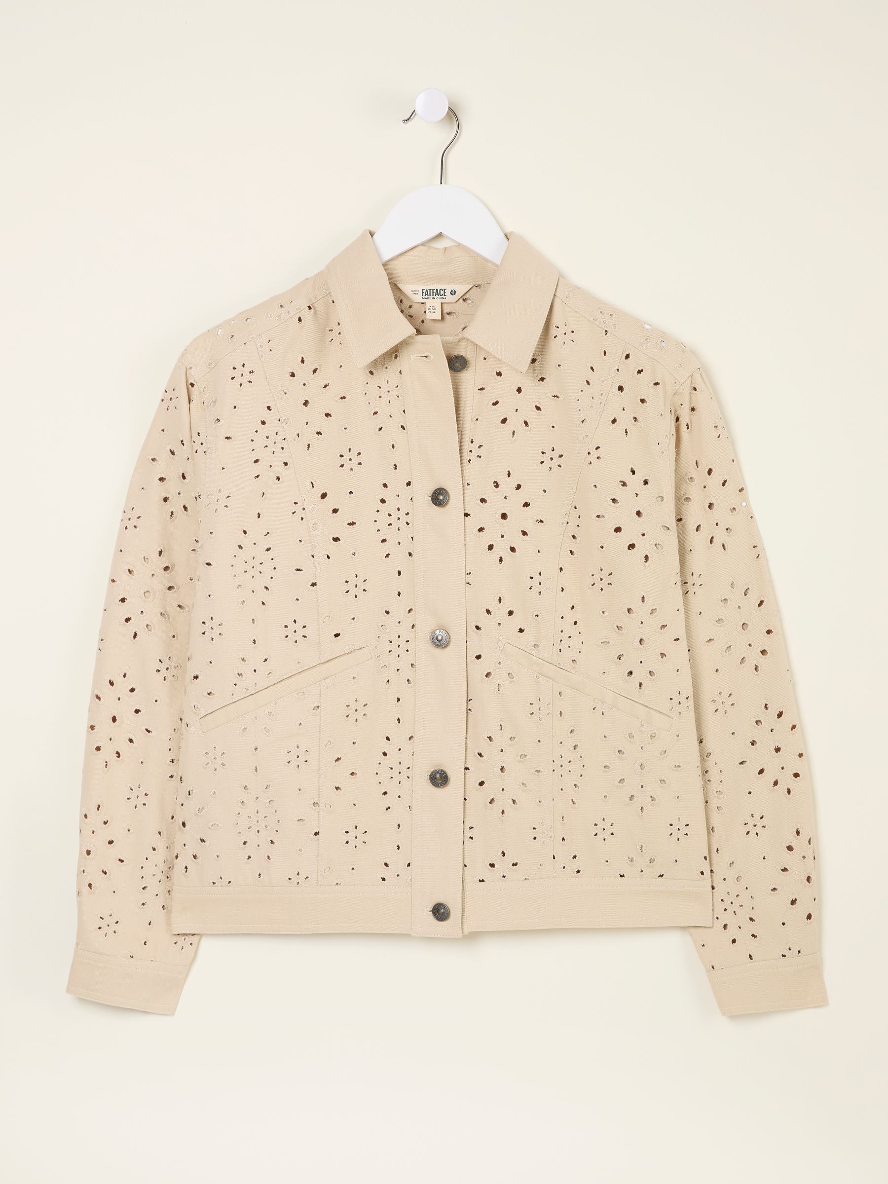 Hazel Dark Natural Hazel Broderie Jacket - Image 6 of 6
