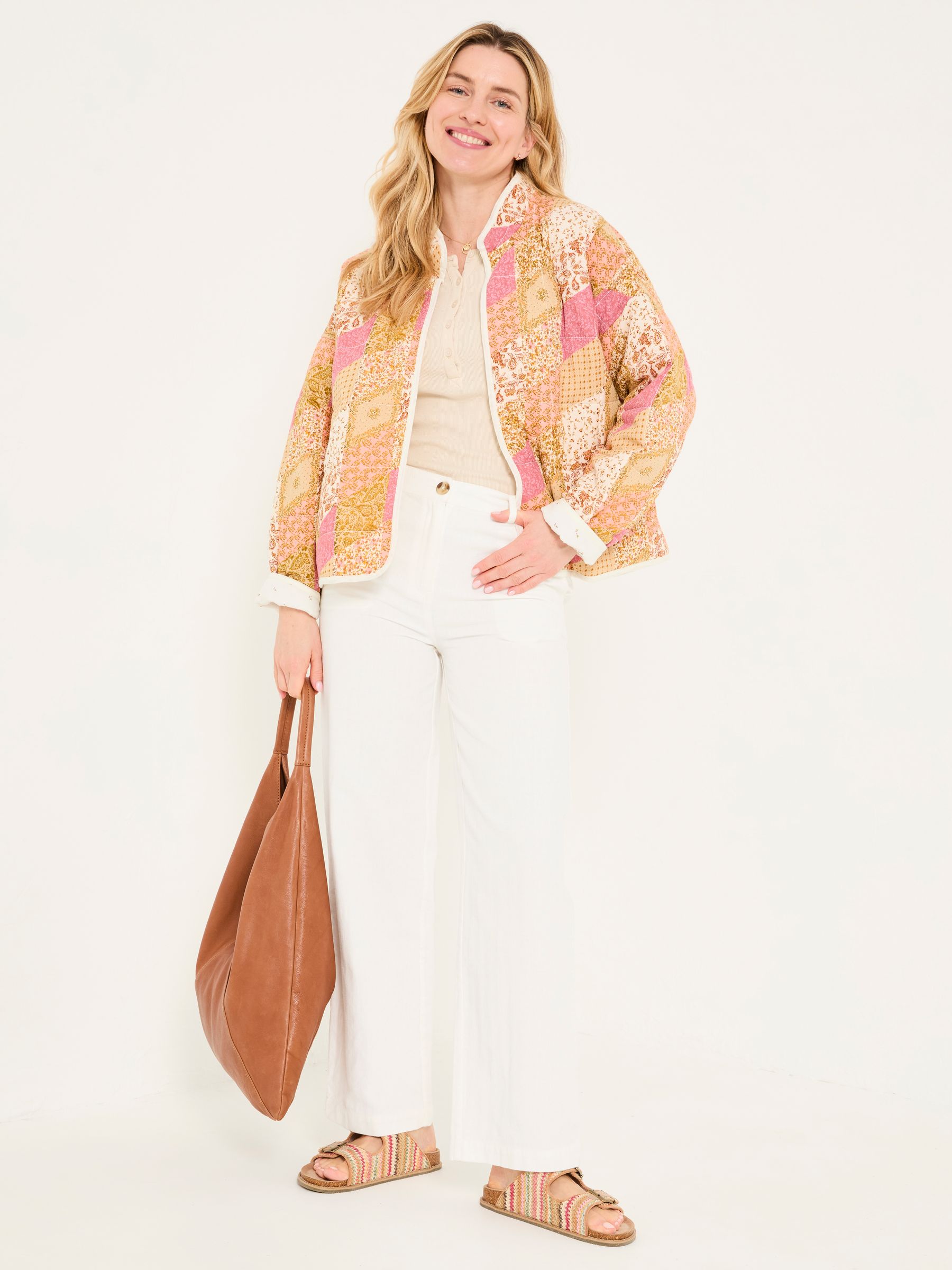 Evie Multi Quilted Patchwork Jacket - Image 4 of 8