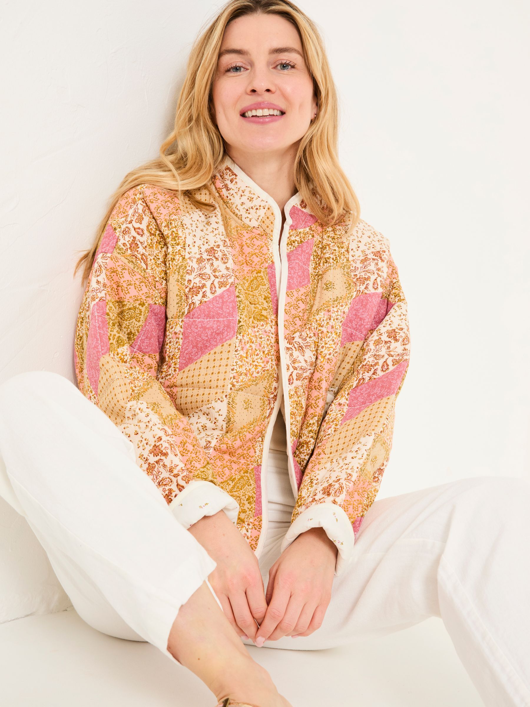 Evie Multi Quilted Patchwork Jacket - Image 5 of 8