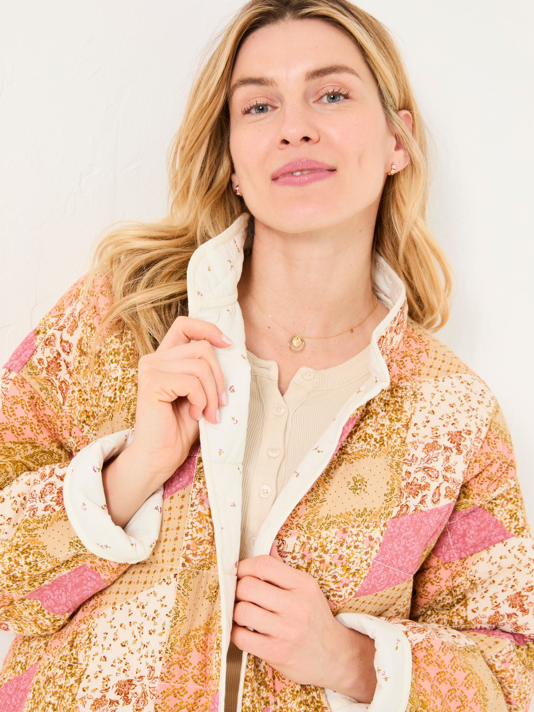 Evie Multi Quilted Patchwork Jacket - Image 6 of 8