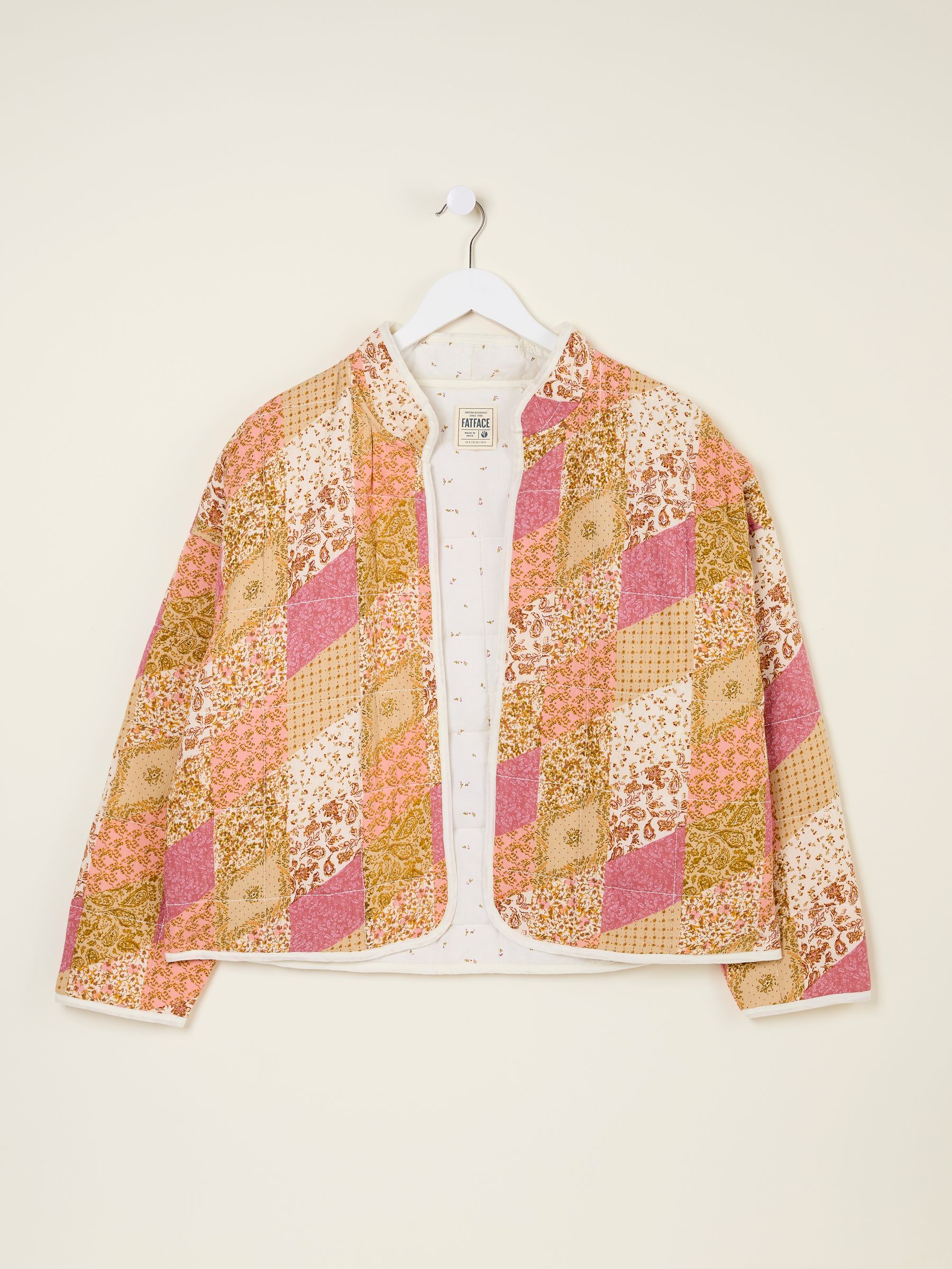 Evie Multi Quilted Patchwork Jacket - Image 8 of 8