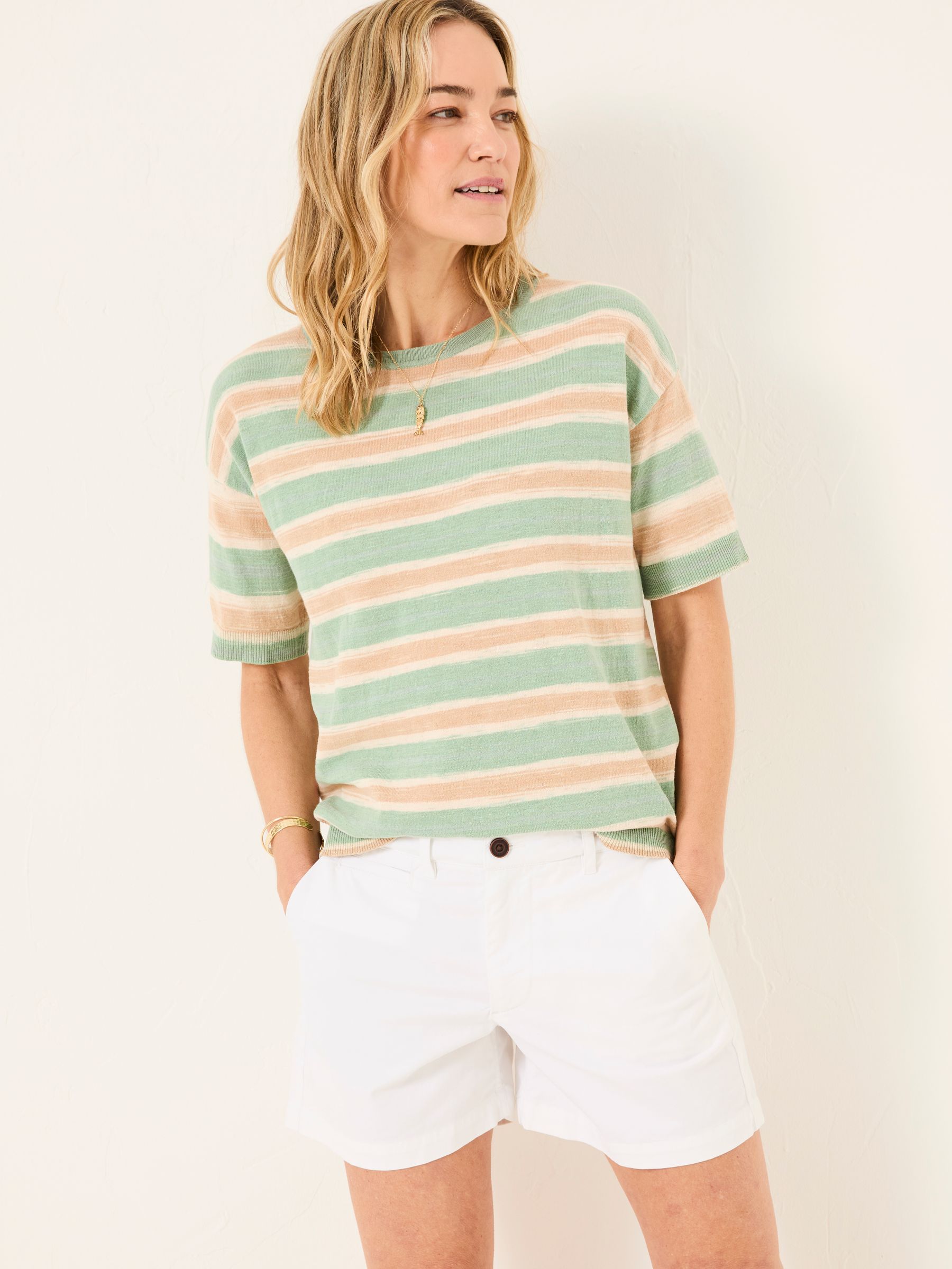 Padstow White Chino Shorts - Image 1 of 6