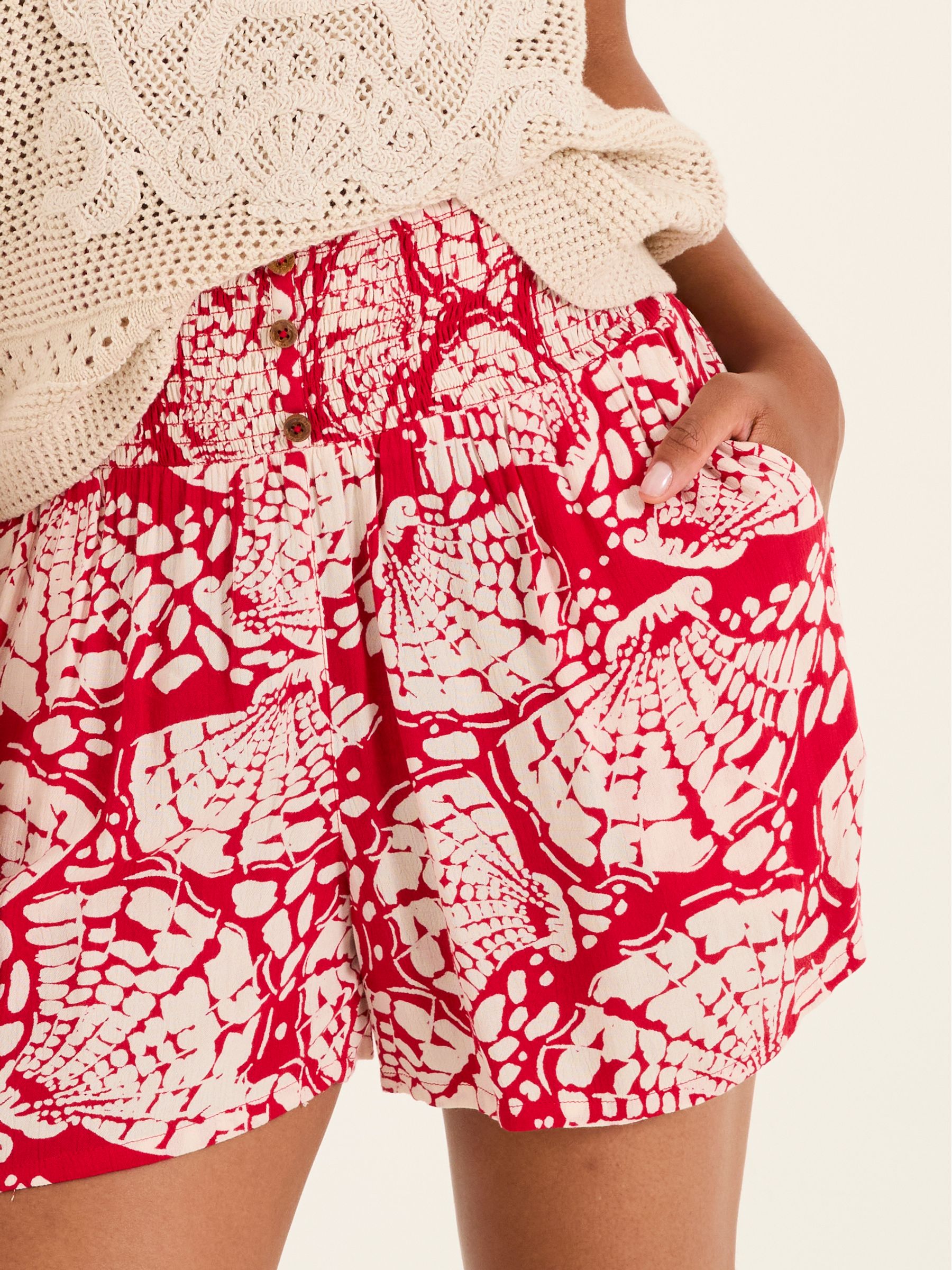 Rust Red Mono Shell Flippy Shorts - Image 4 of 5