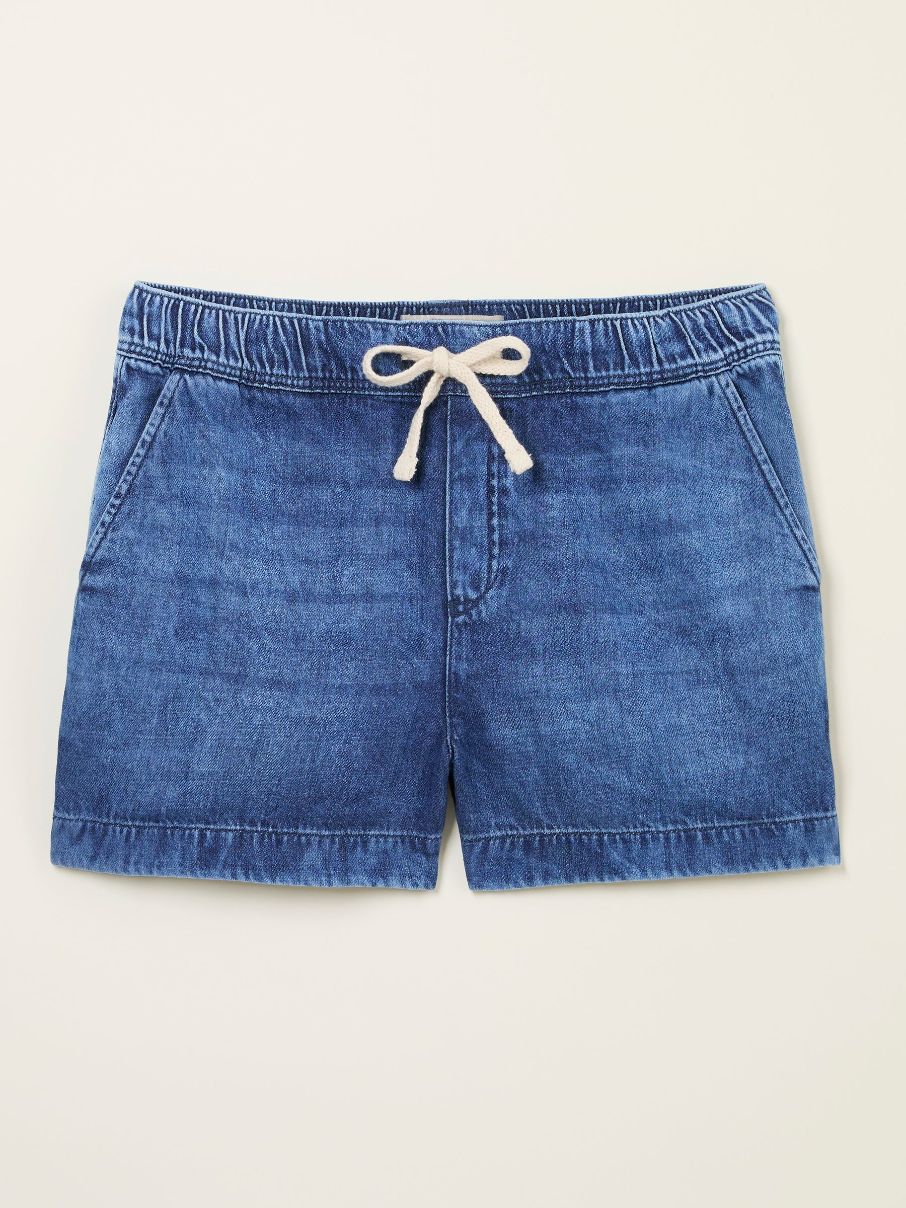 Ashby Dark Vintage Blue Ashby Drawstring Denim Shorts - Image 9 of 9