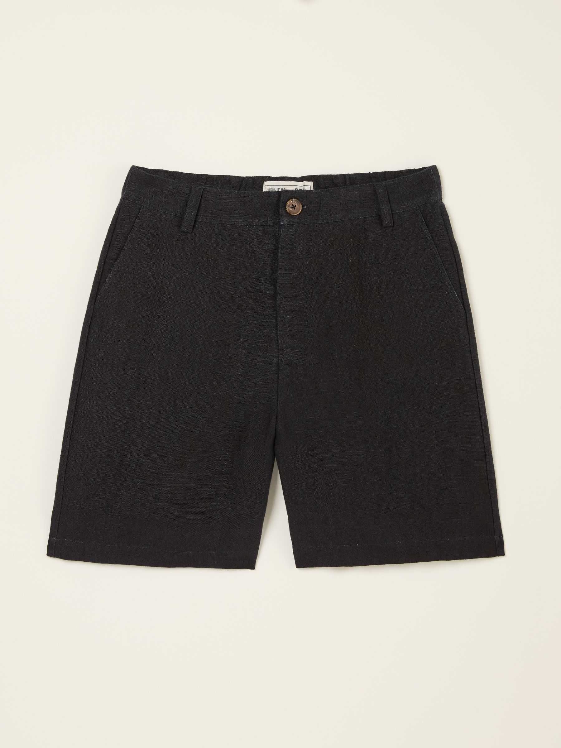 Nell Black Linen Shorts - Image 6 of 6
