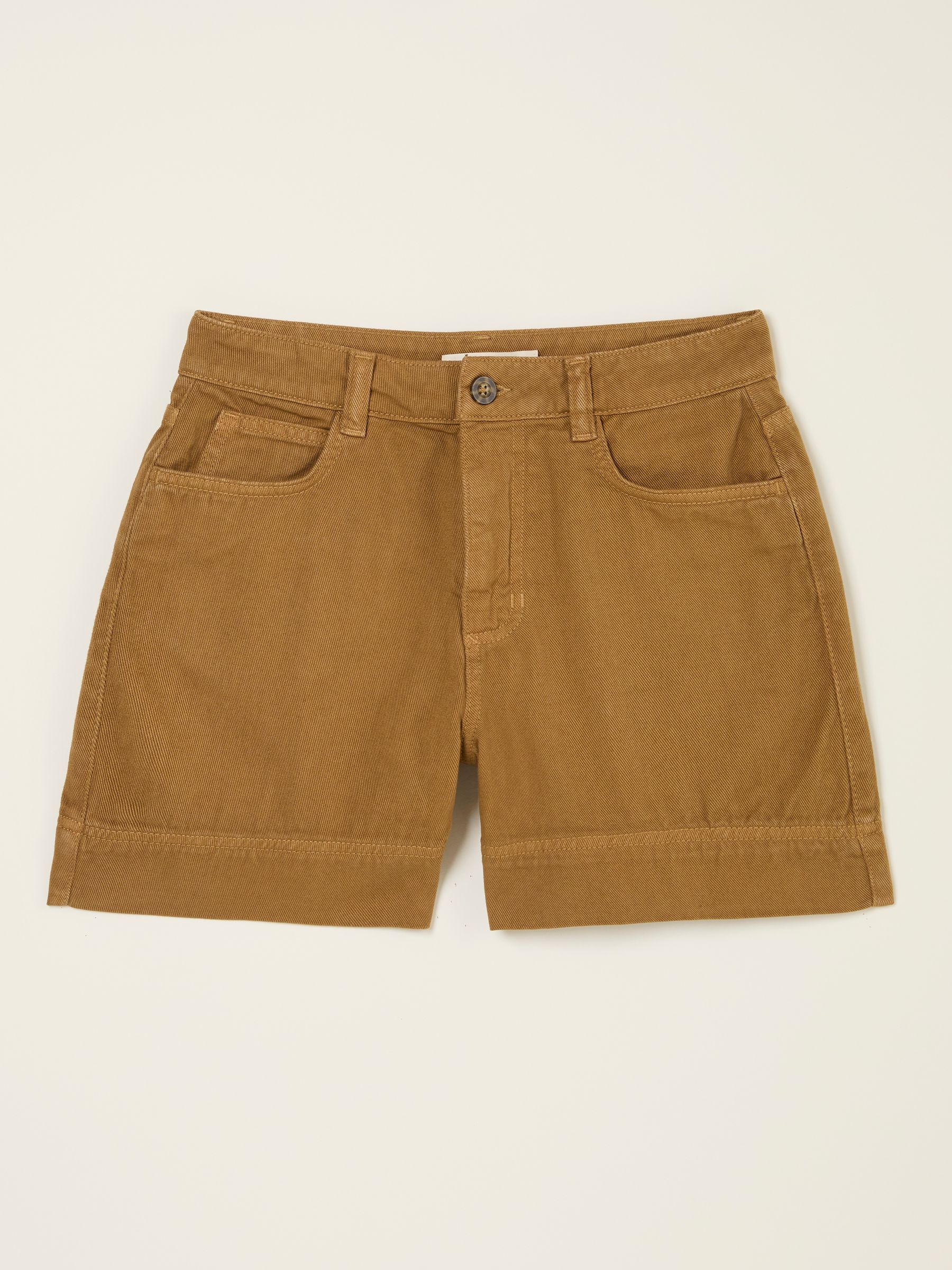 Broadway Golden Tan Woven Shorts - Image 5 of 5