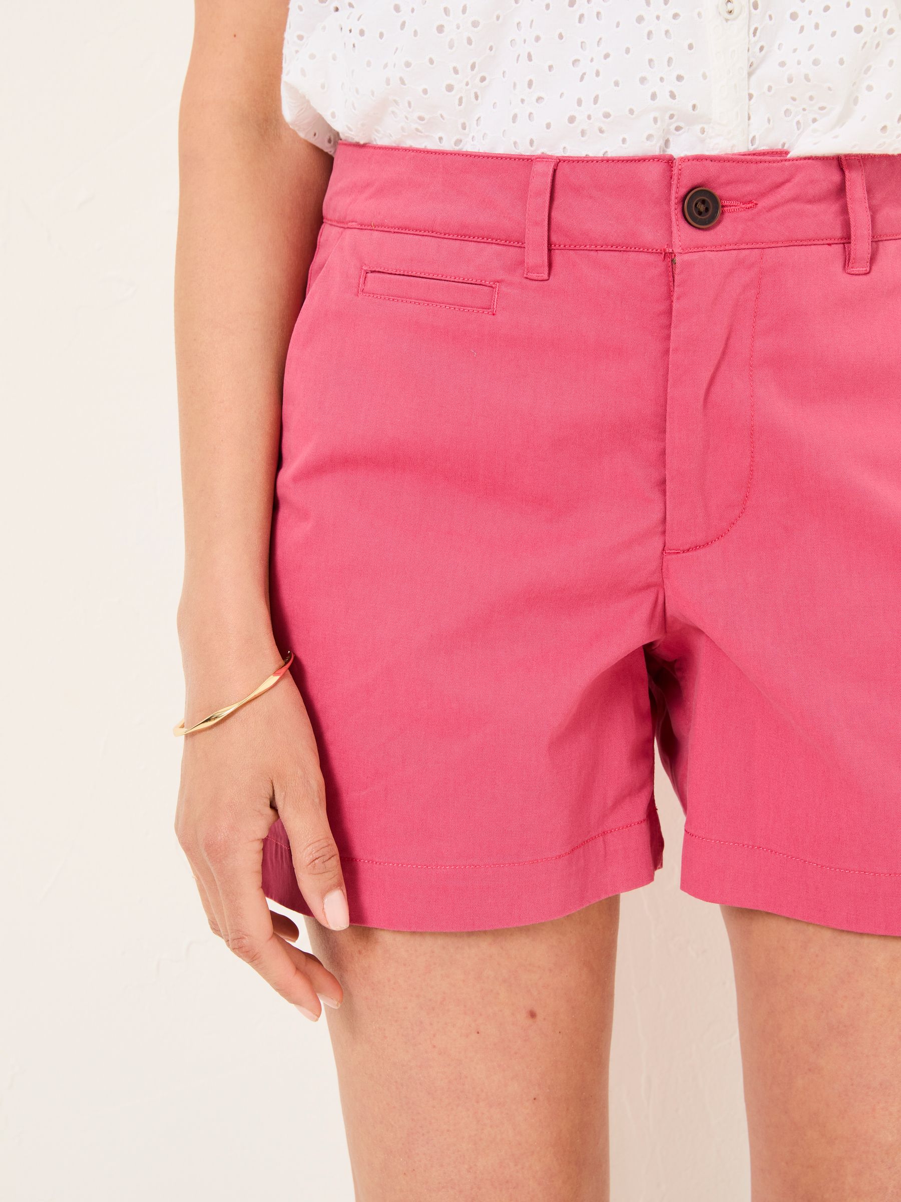 Padstow Dark Pink Chino Shorts - Image 5 of 6