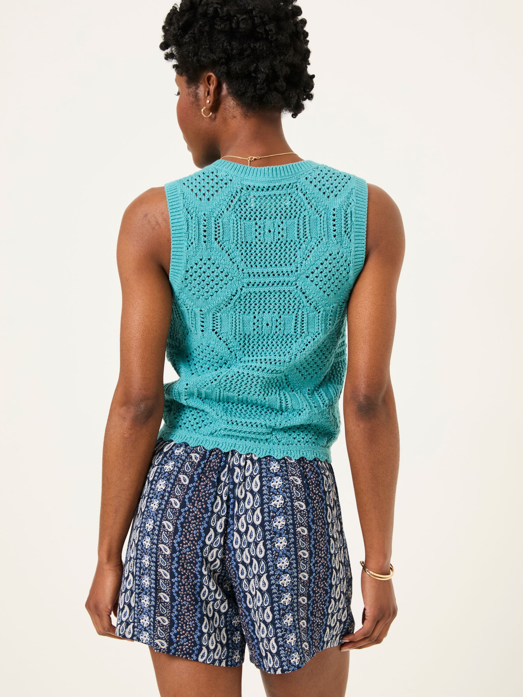 Indigo Blue Paisley Flippy Shorts - Image 2 of 6