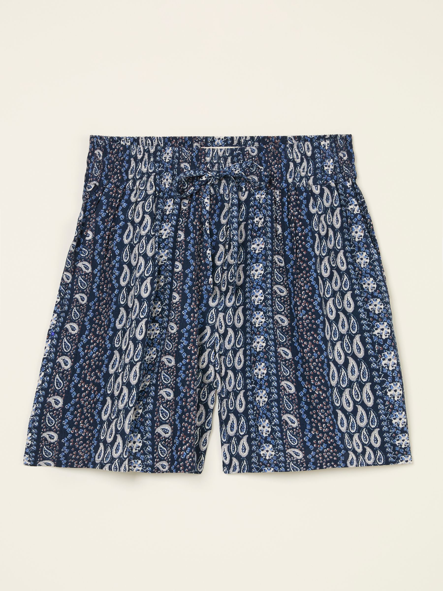Indigo Blue Paisley Flippy Shorts - Image 6 of 6