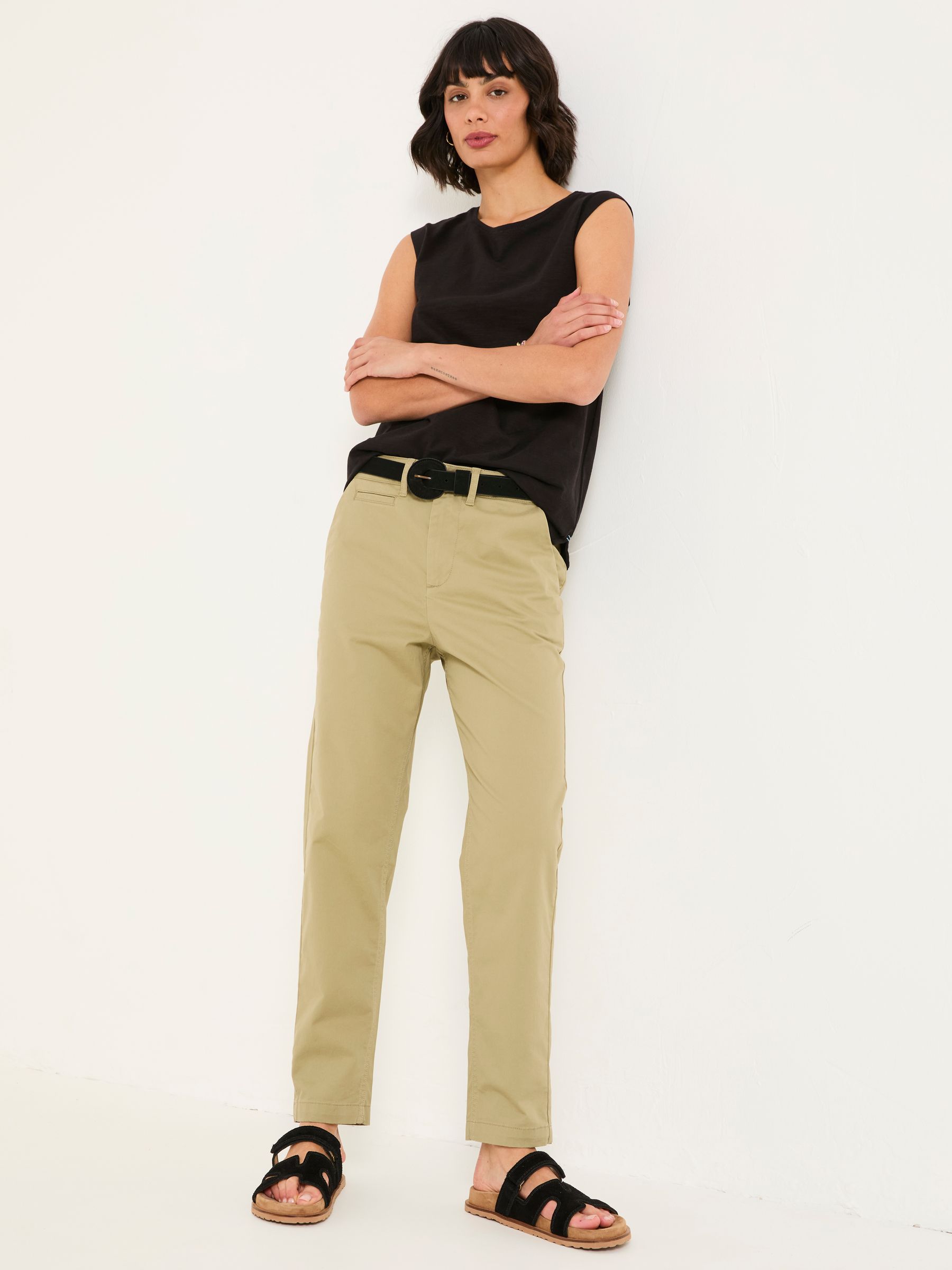 Rye Khaki Green Chino Trousers - Image 3 of 6