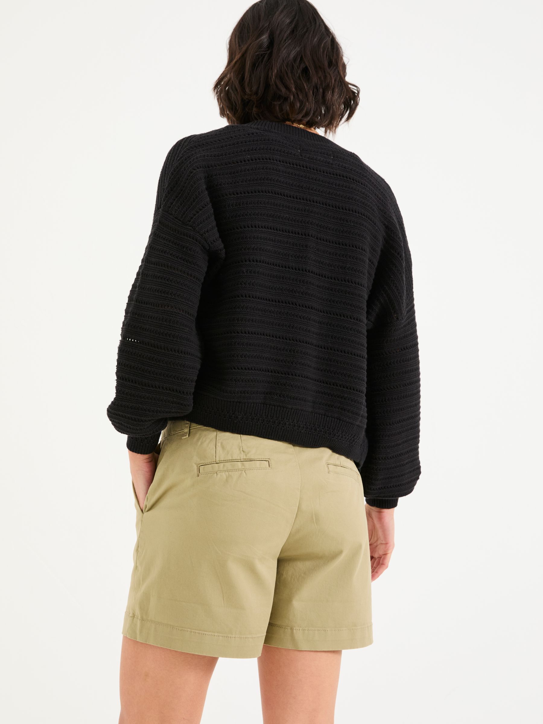 Padstow Khaki Green Chino Shorts - Image 2 of 5