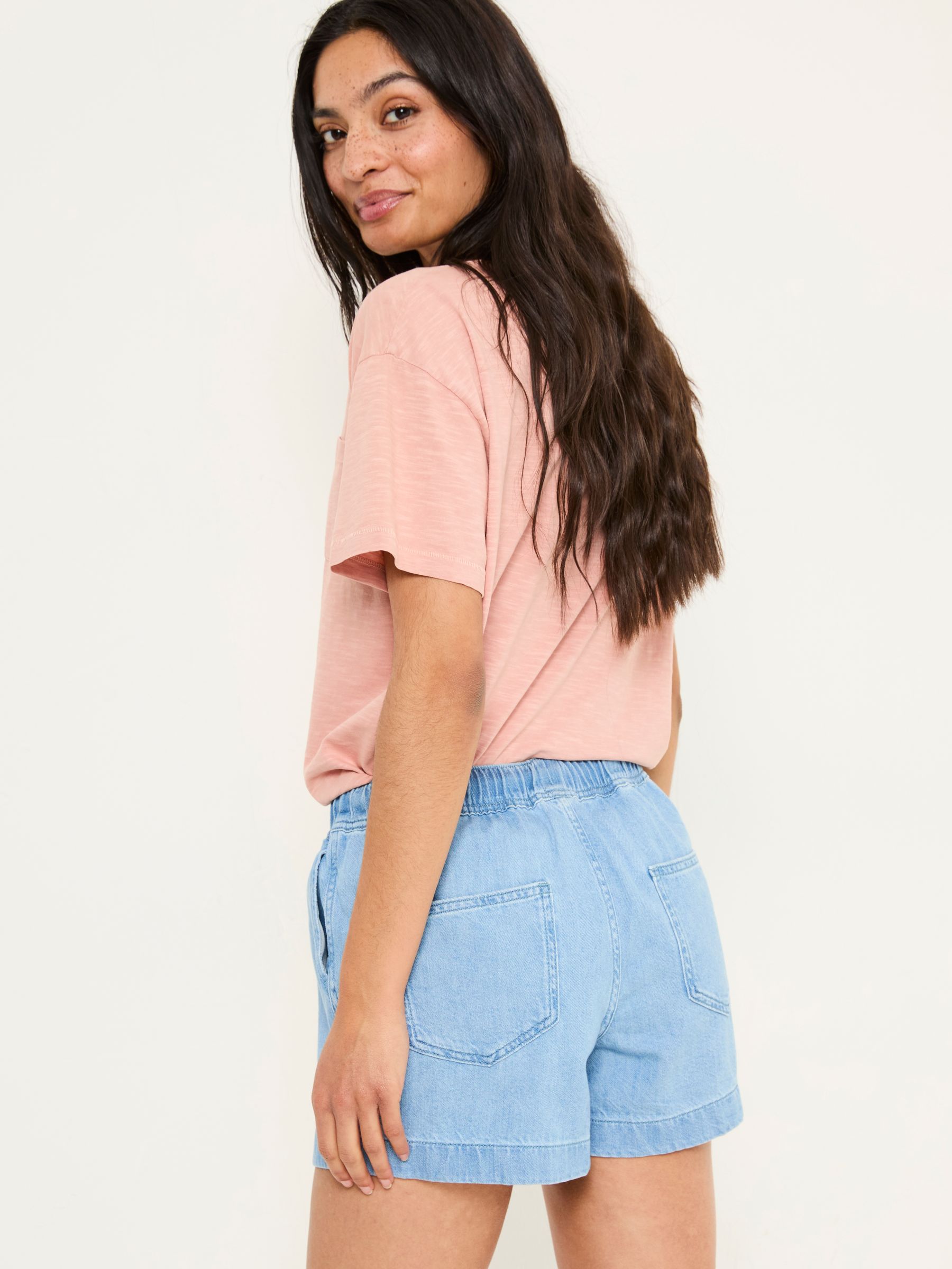 Ashby Light Vintage Blue Drawstring Shorts - Image 2 of 6