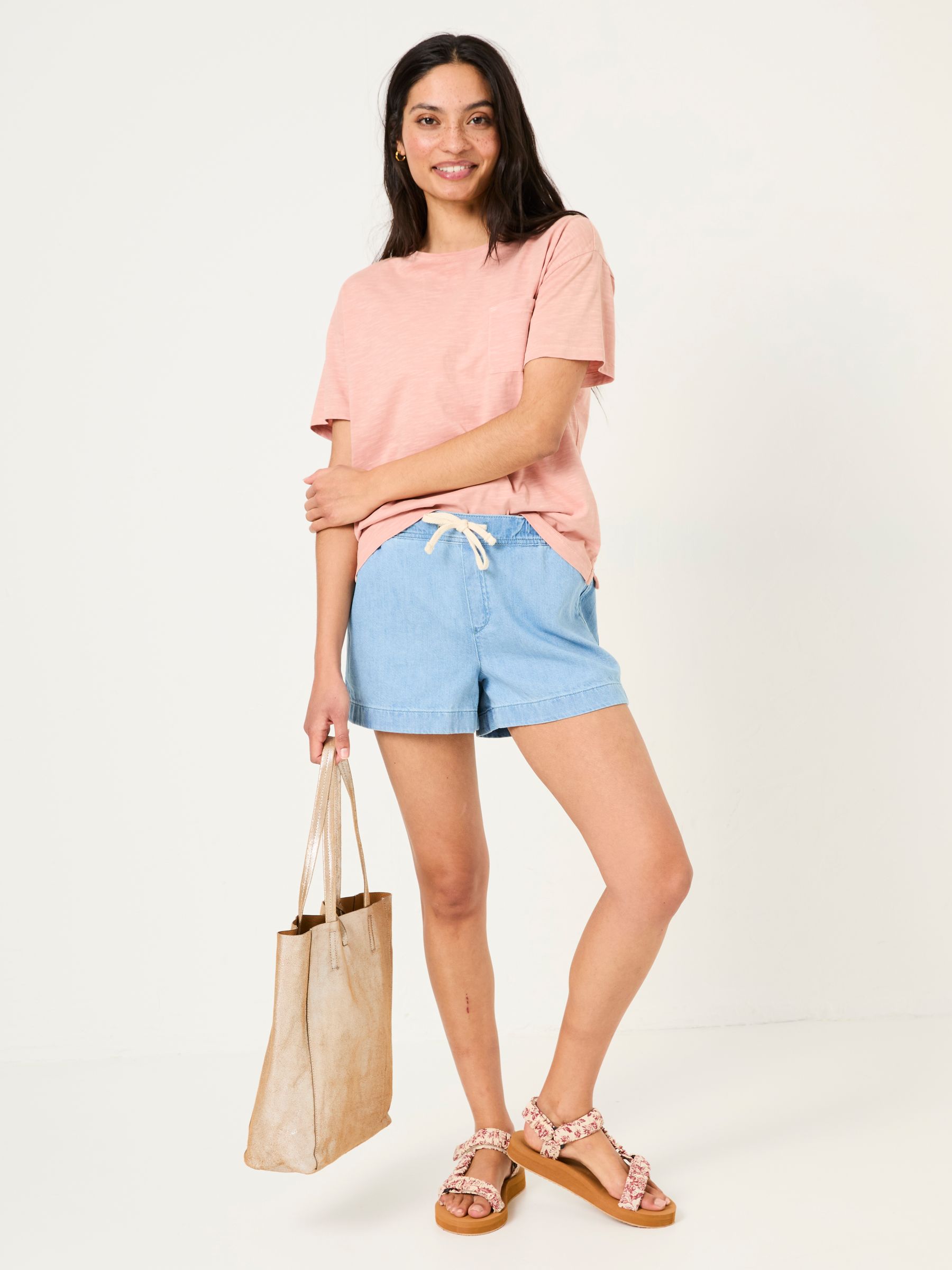 Ashby Light Vintage Blue Drawstring Shorts - Image 3 of 6