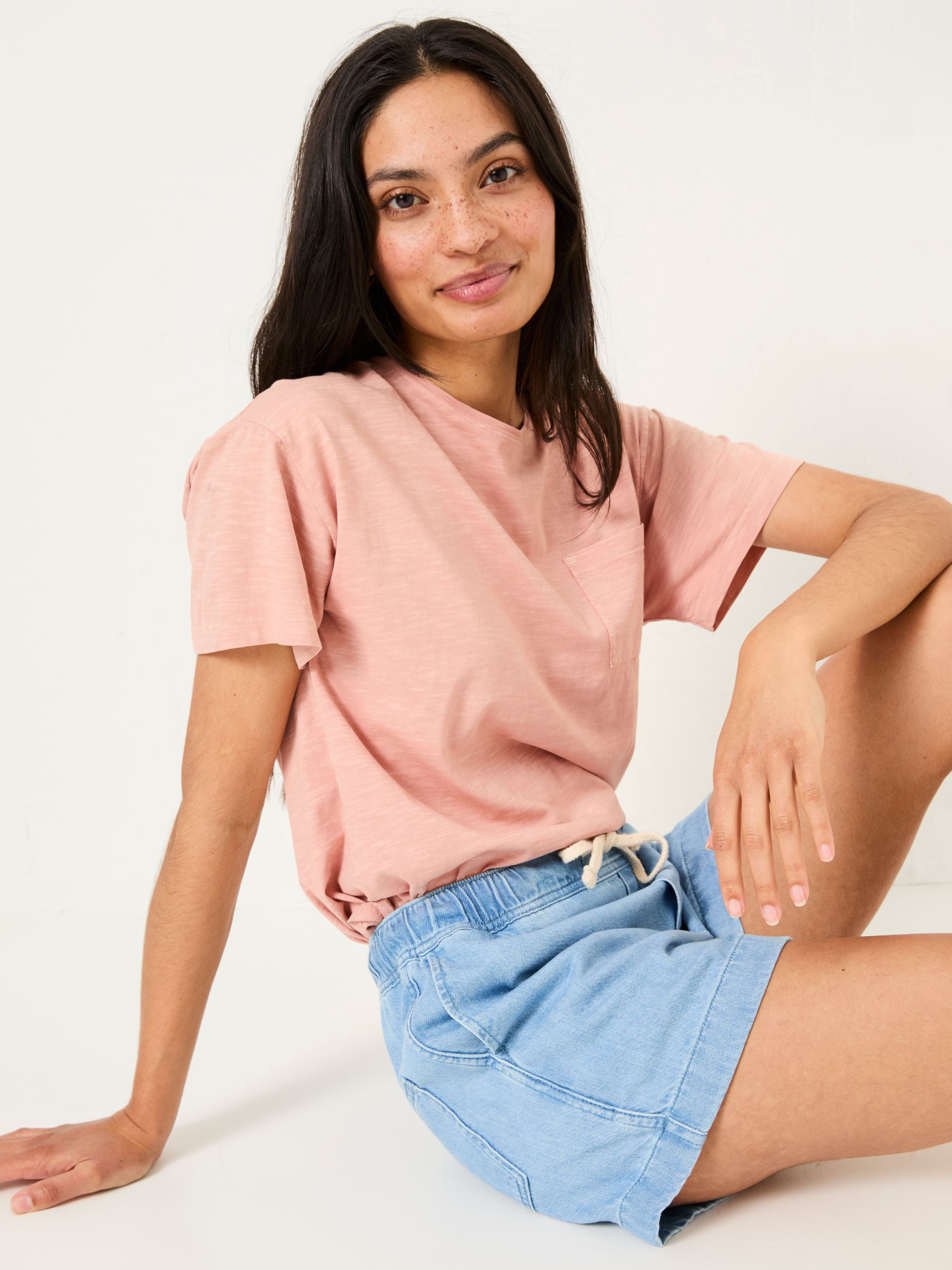 Ashby Light Vintage Blue Drawstring Shorts - Image 4 of 6