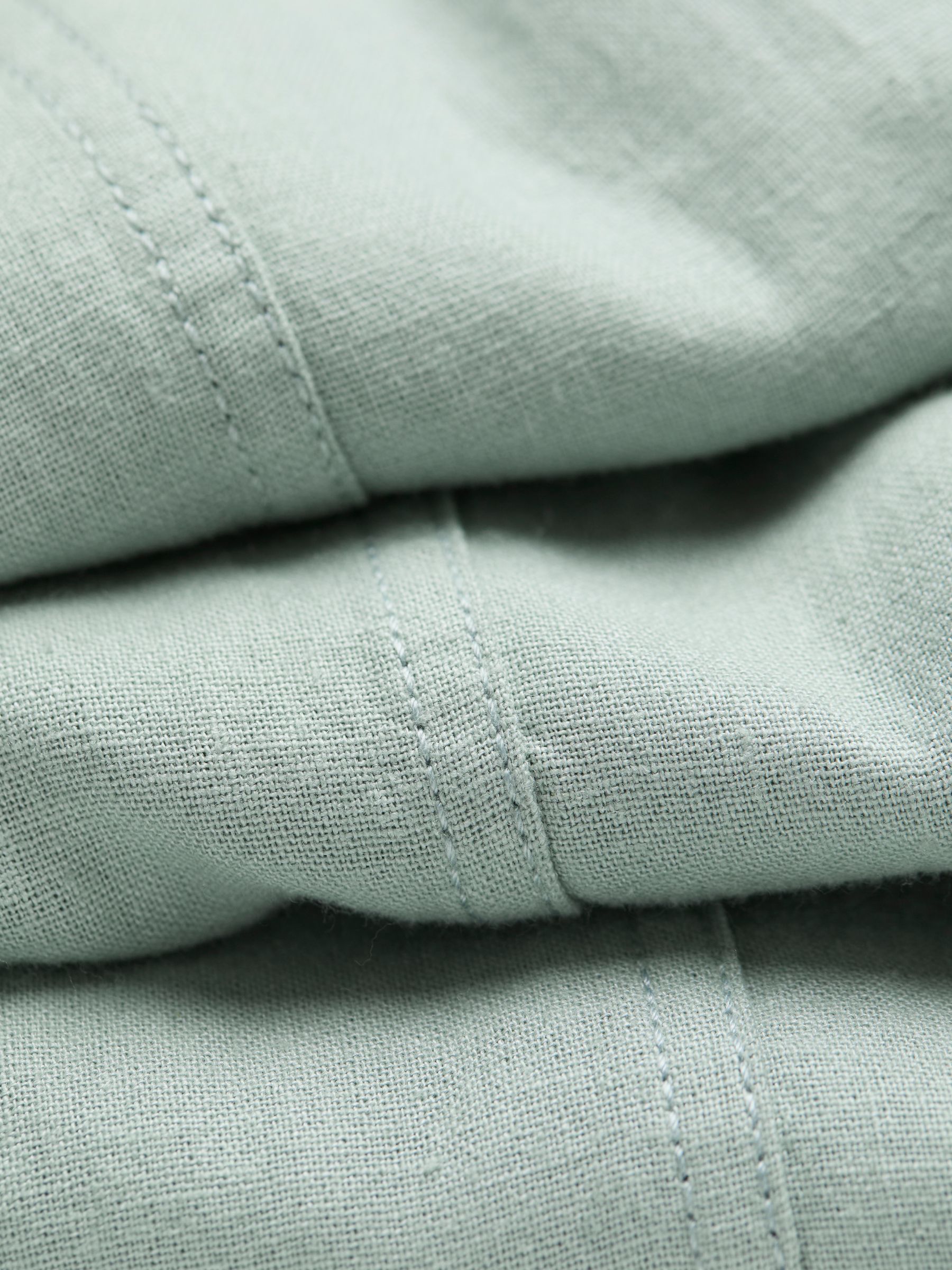 Issy Mint Green Tapered Linen Blend Trousers - Image 8 of 8