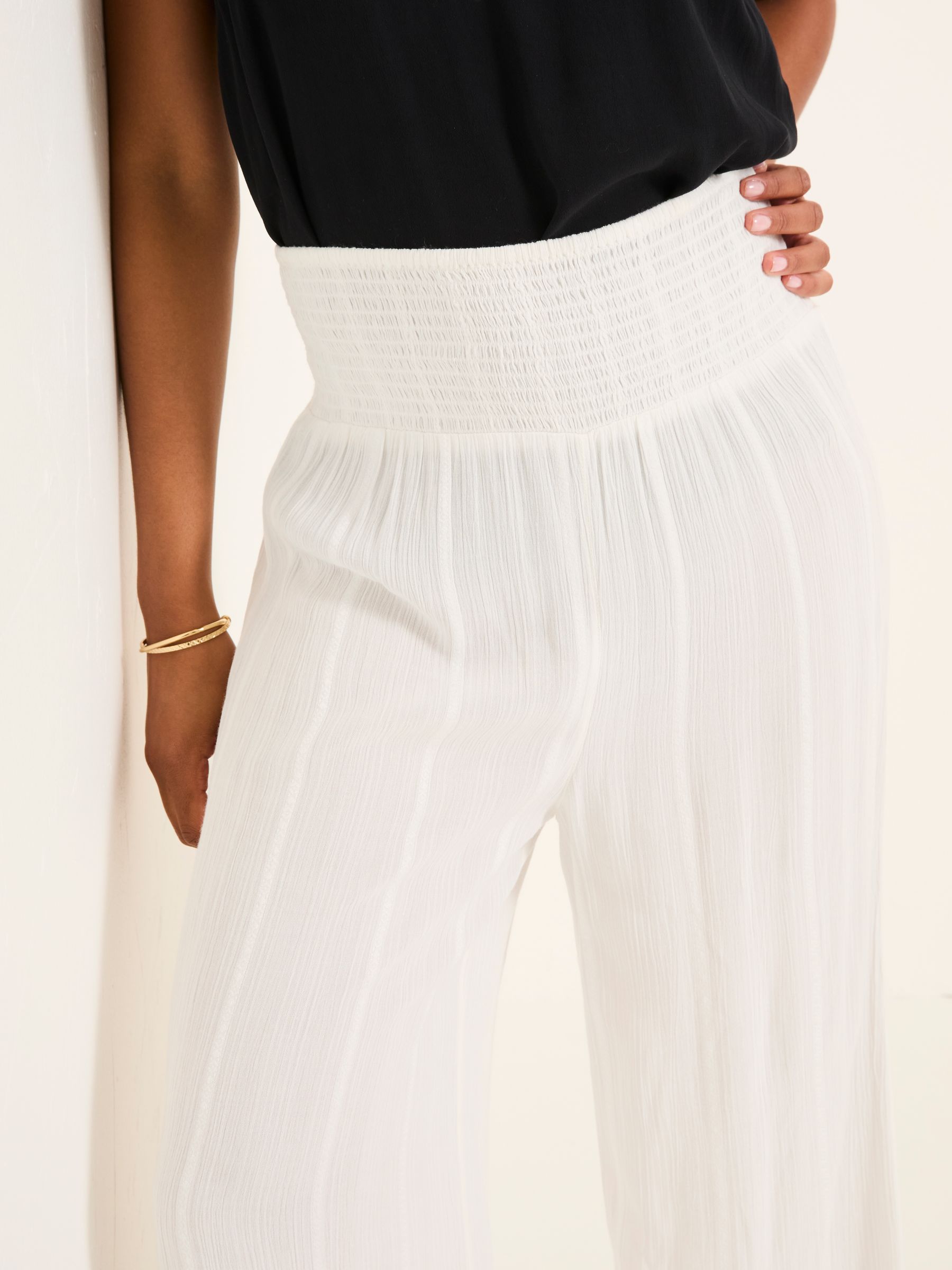 White Beachwear Palazzo Trouser - Image 5 of 6
