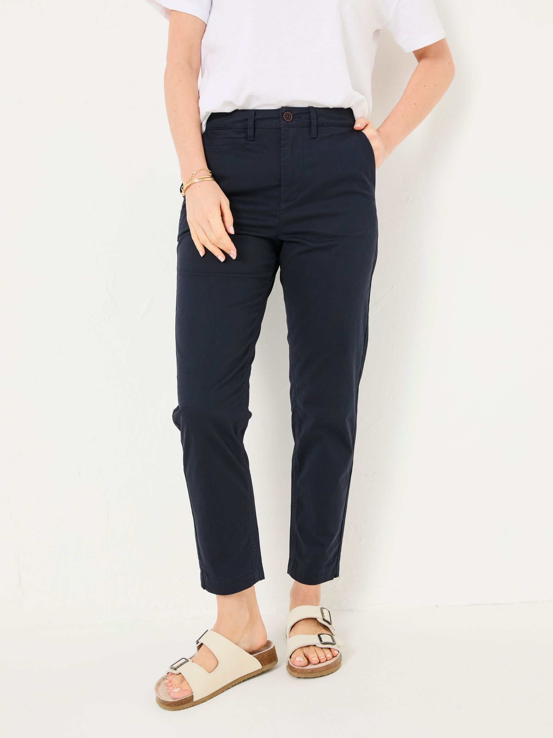 Rye Navy Chino Trousers - Image 1 of 6