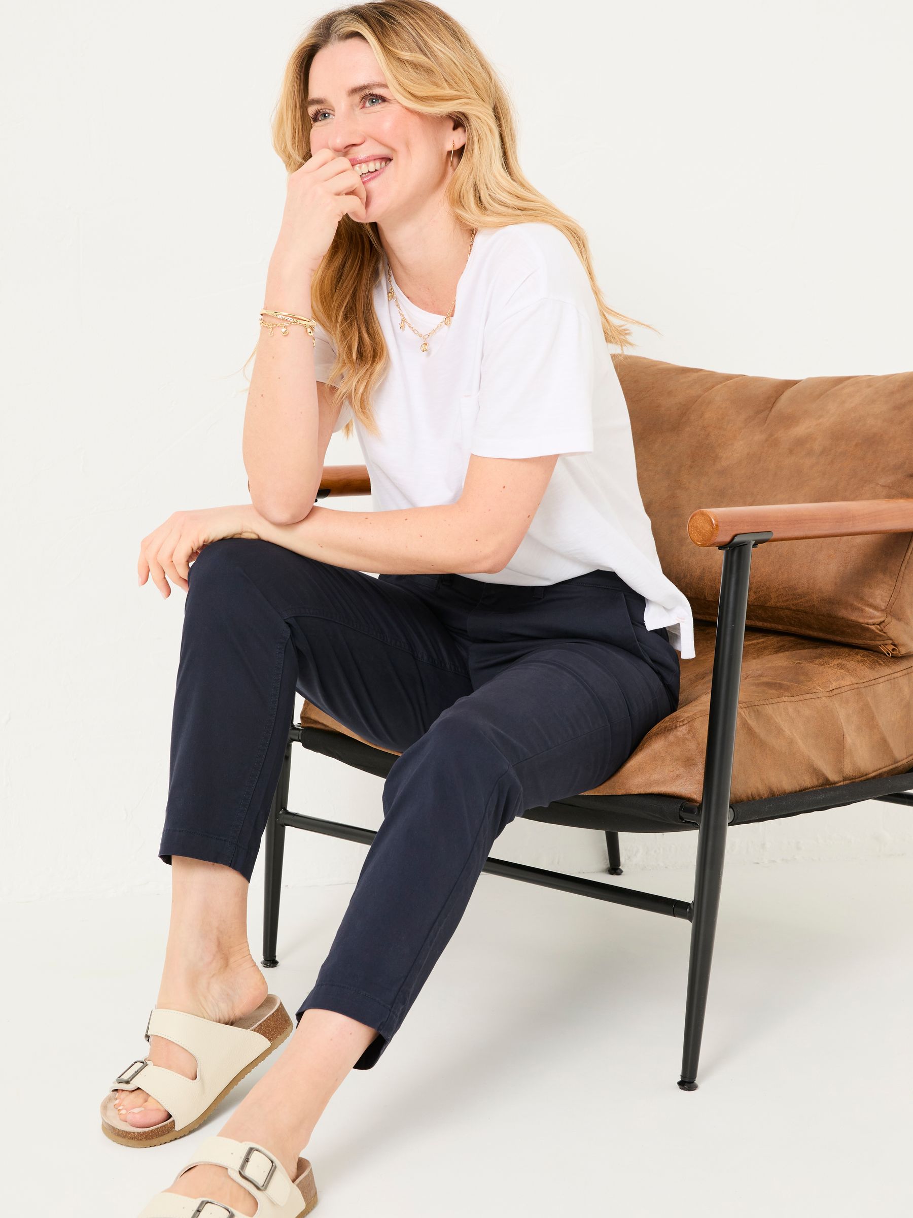 Rye Navy Chino Trousers - Image 4 of 6