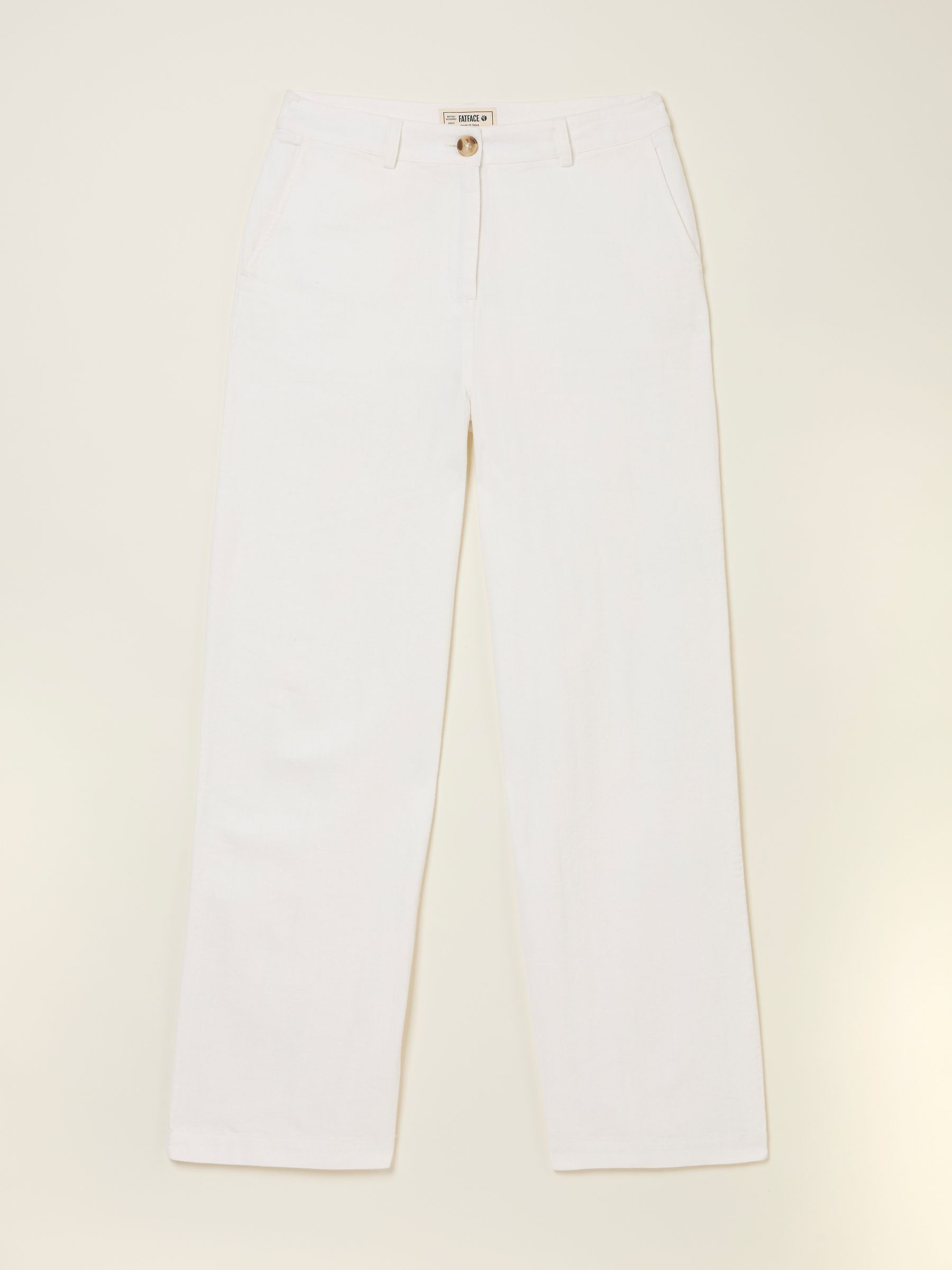 Ellie White Straight Leg Trousers - Image 5 of 6