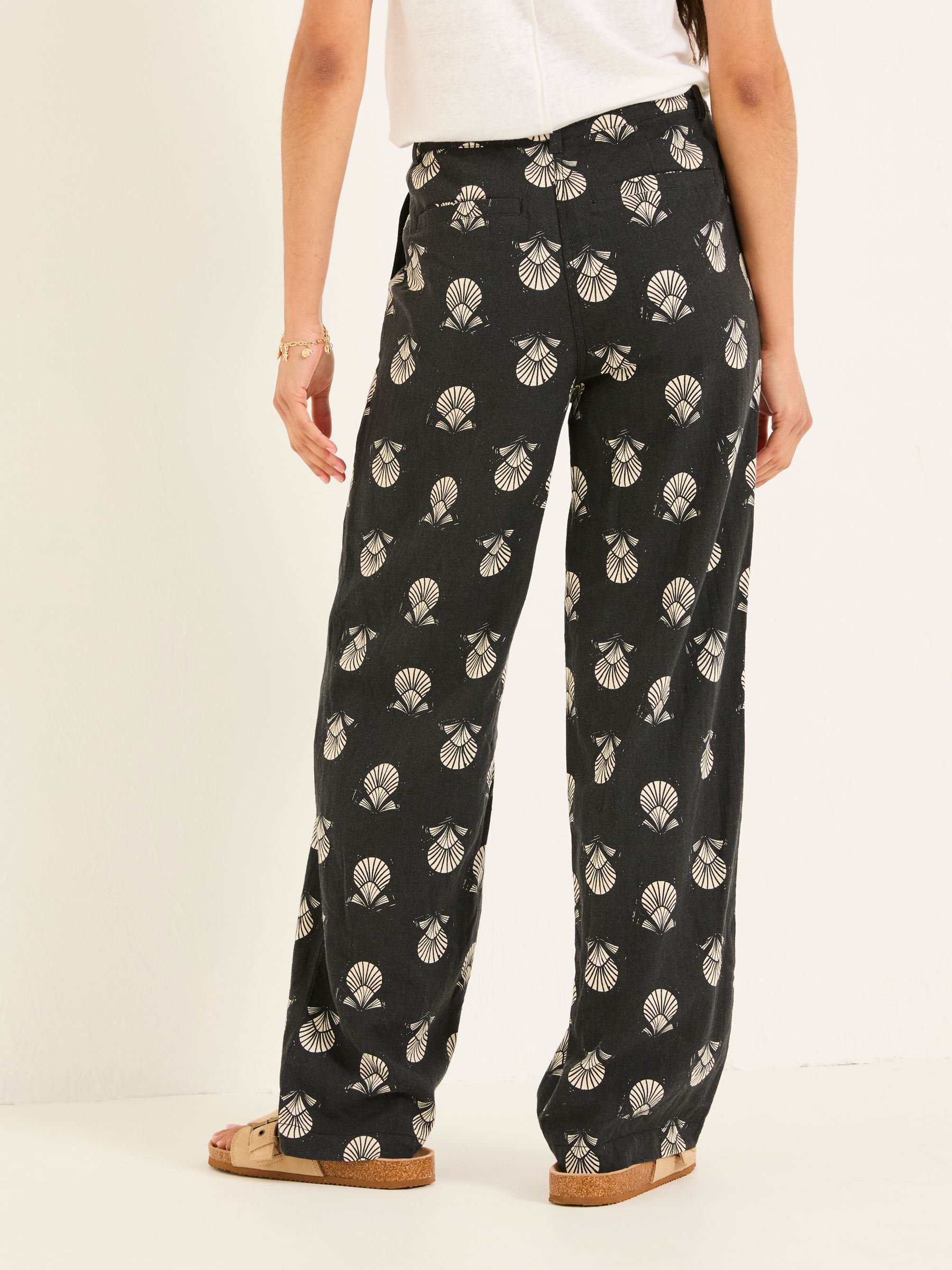 Ellie Washed Black Straight Leg Shell Trousers - Image 2 of 6