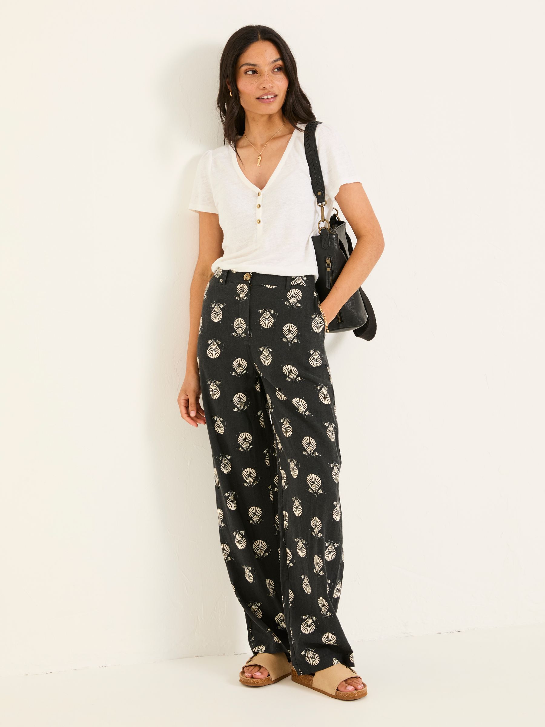 Ellie Washed Black Straight Leg Shell Trousers - Image 3 of 6