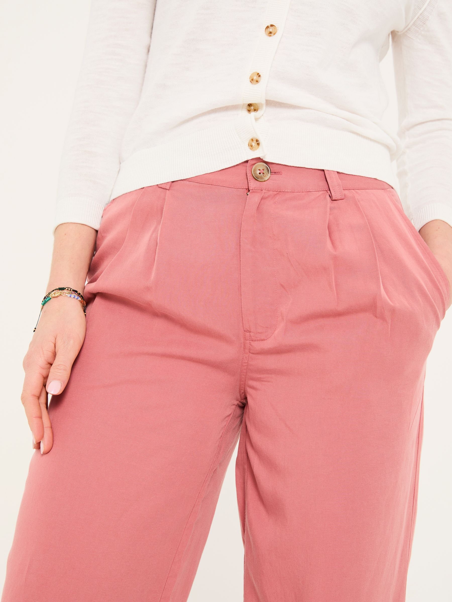 Penny Rose Pink Wide Leg Trousers - Image 5 of 6