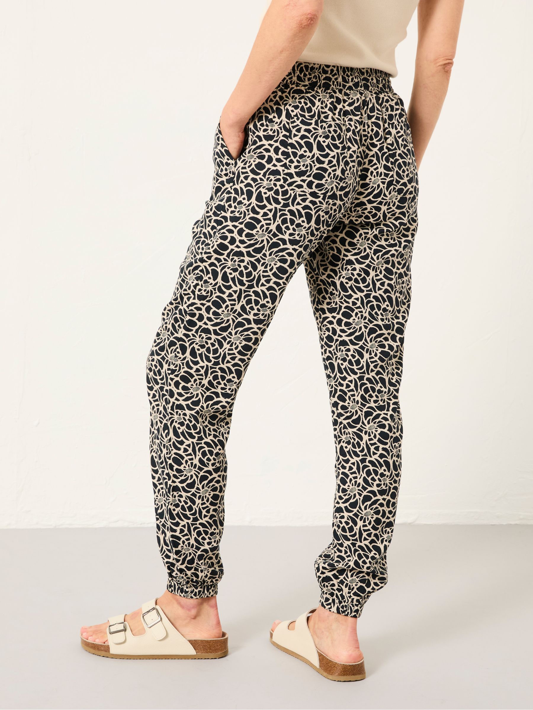 Lyme Black Shibori Cuffed Joggers - Image 2 of 6