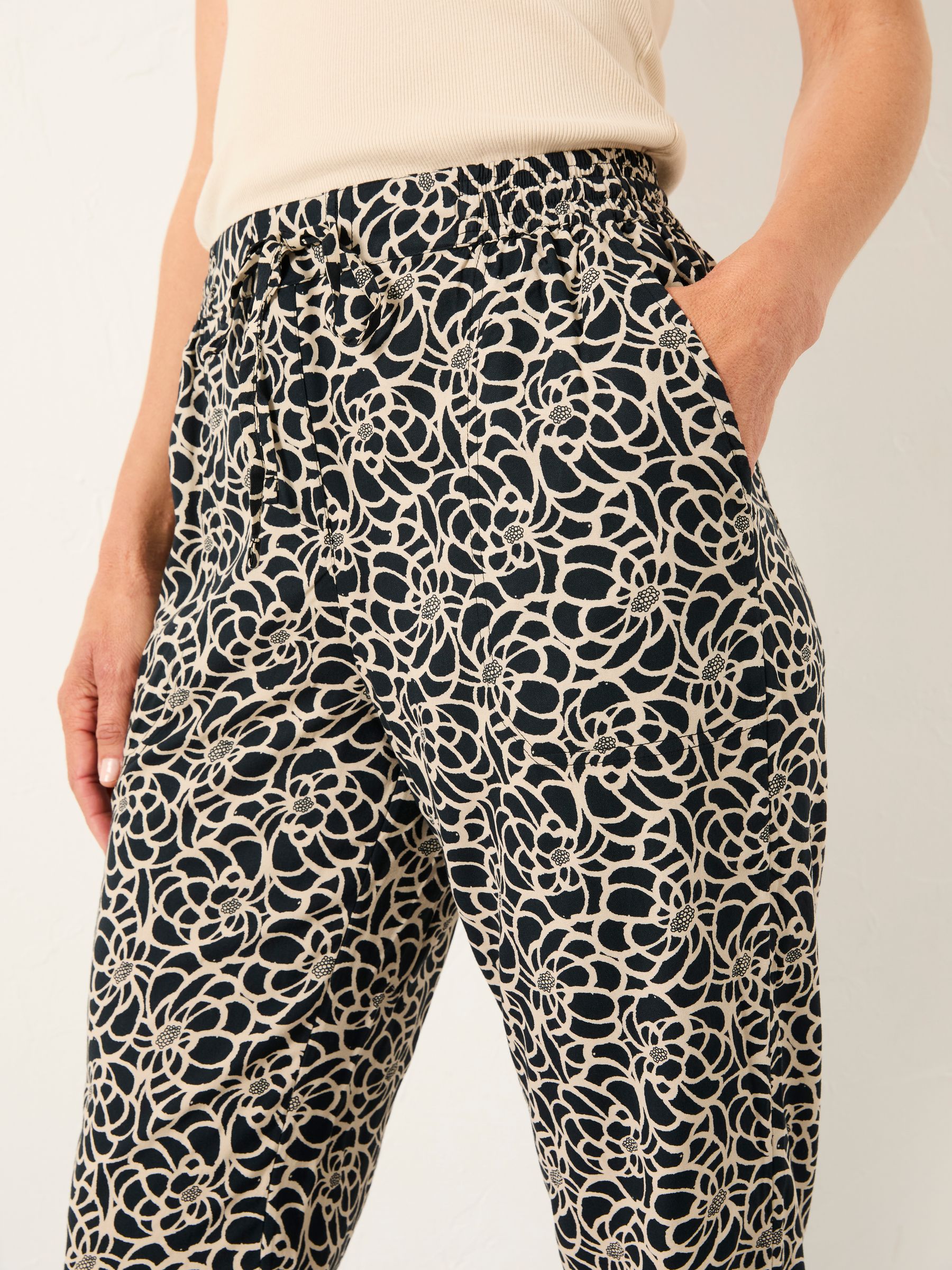 Lyme Black Shibori Cuffed Joggers - Image 5 of 6