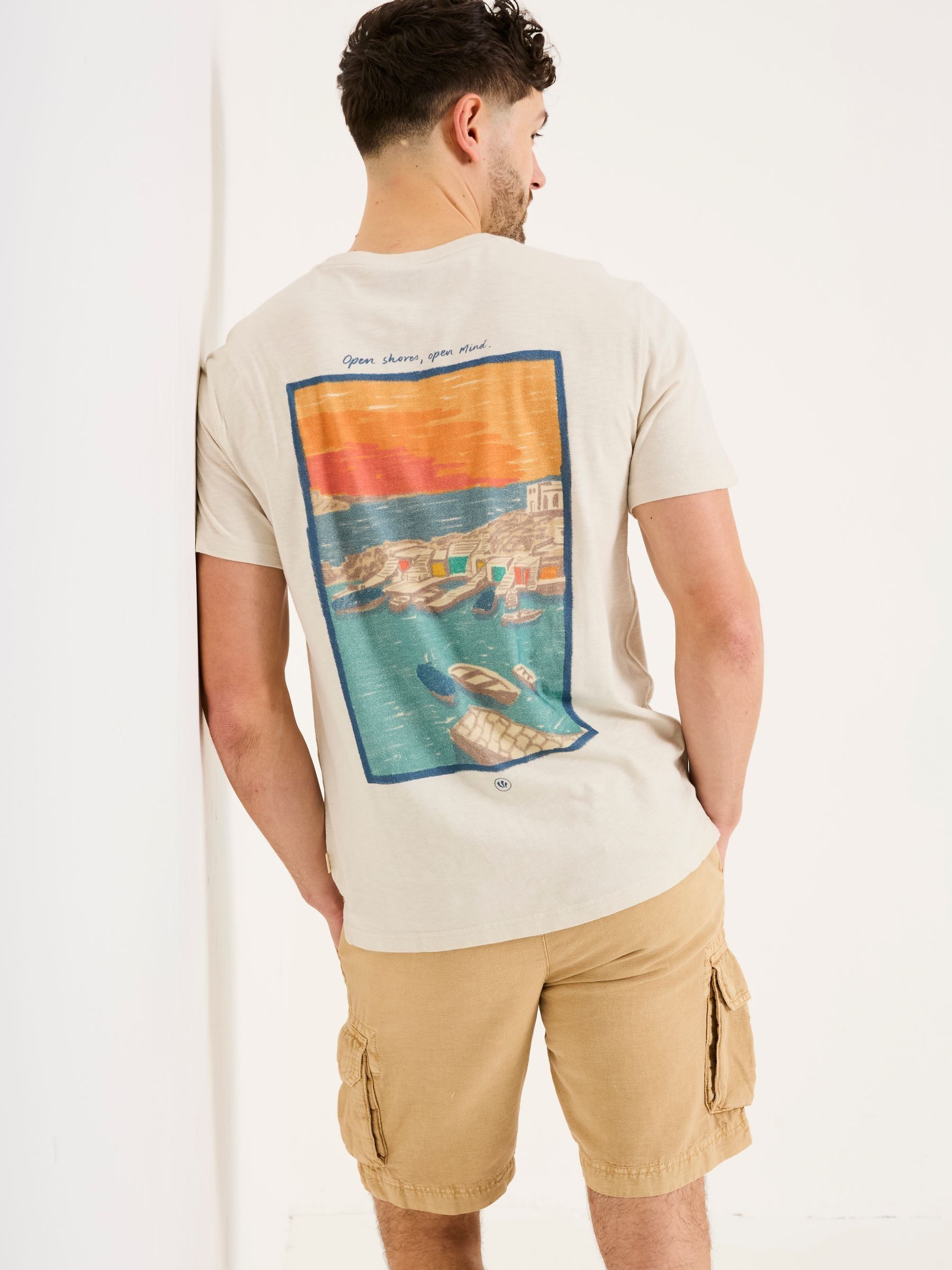 Oatmeal Open Shores Graphic Tshirt - Image 2 of 7