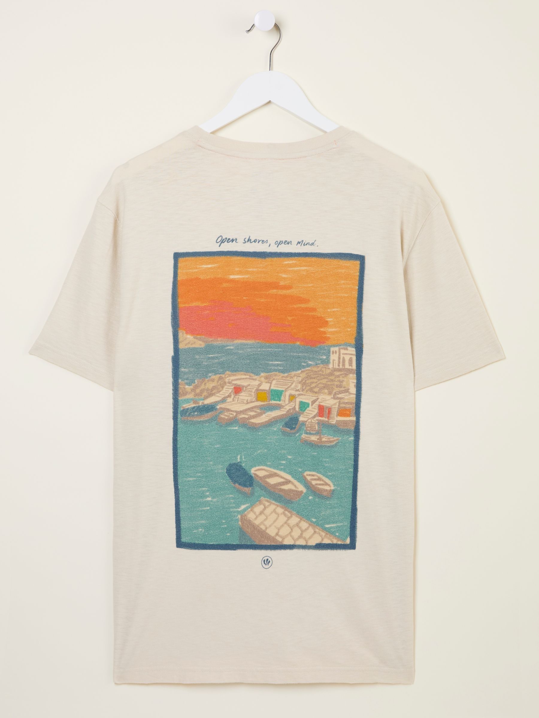 Oatmeal Open Shores Graphic Tshirt - Image 6 of 7