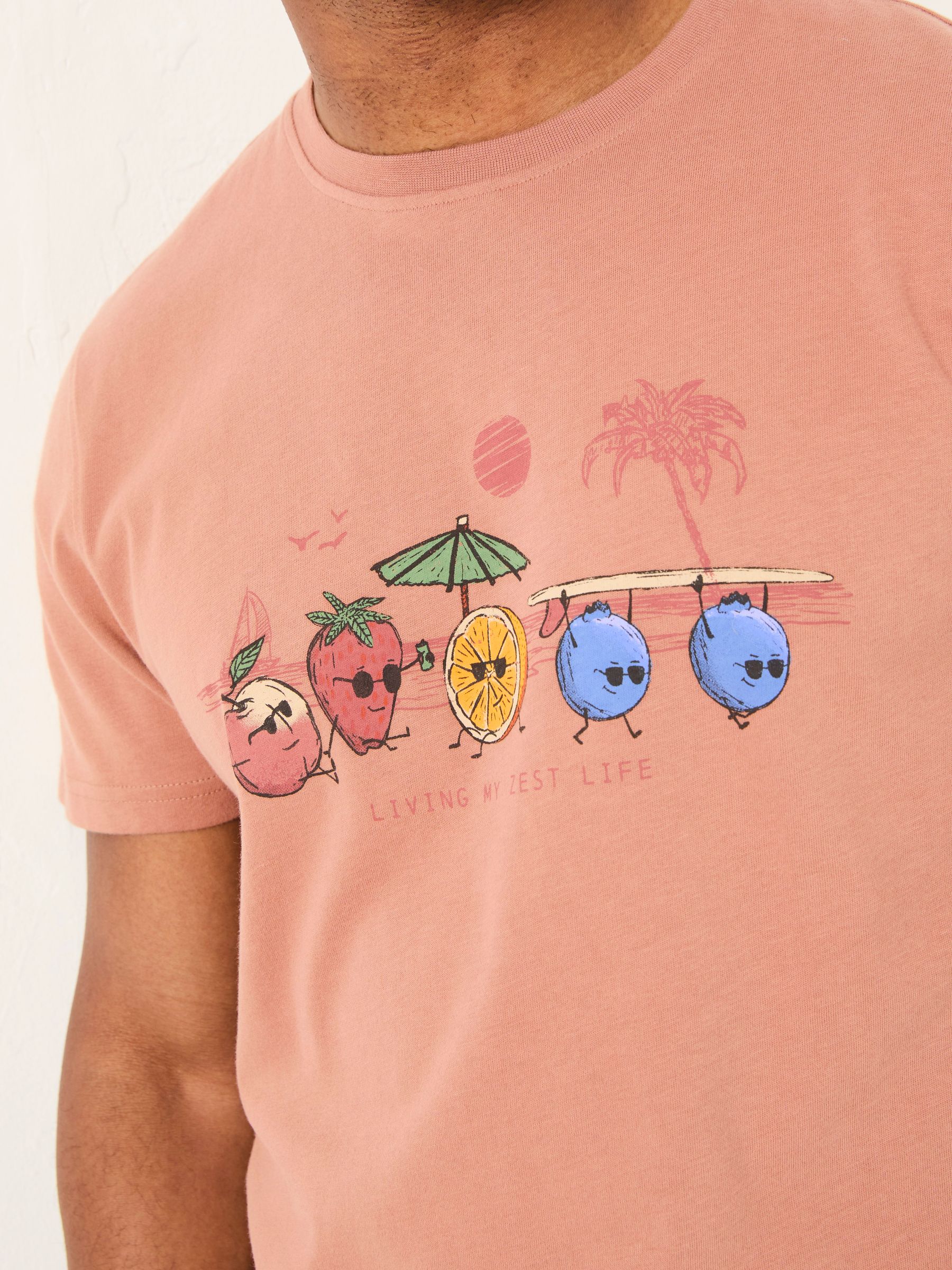Brown Living The Zest Life Tshirt - Image 4 of 5