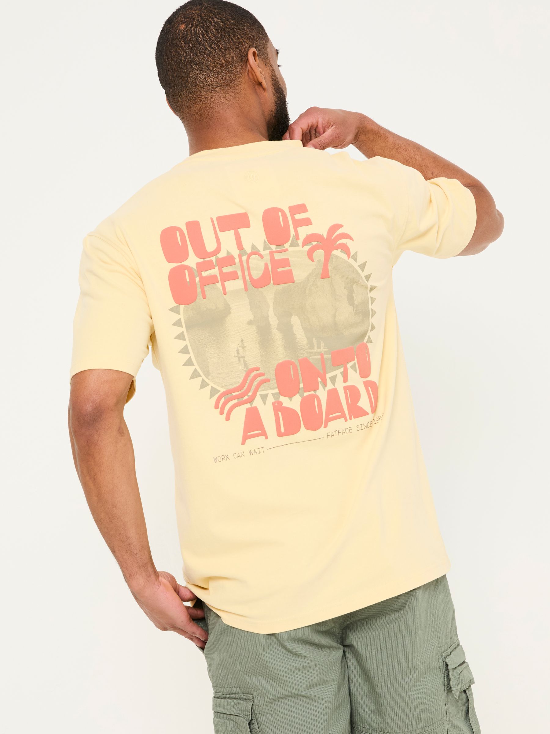 Yellow Out Of Office 100% Cotton T-Shirt - Image 2 of 6