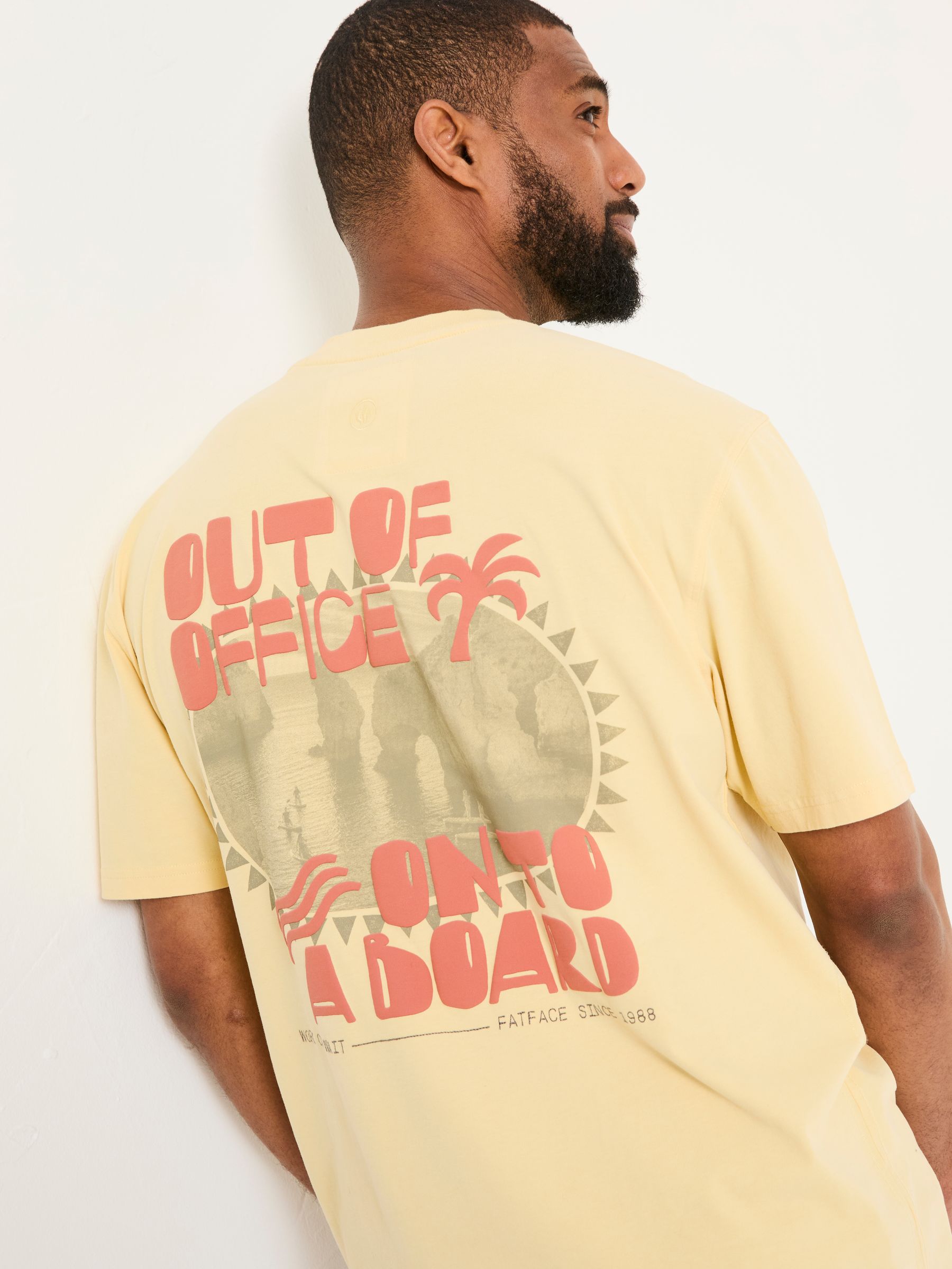 Yellow Out Of Office 100% Cotton T-Shirt - Image 4 of 6