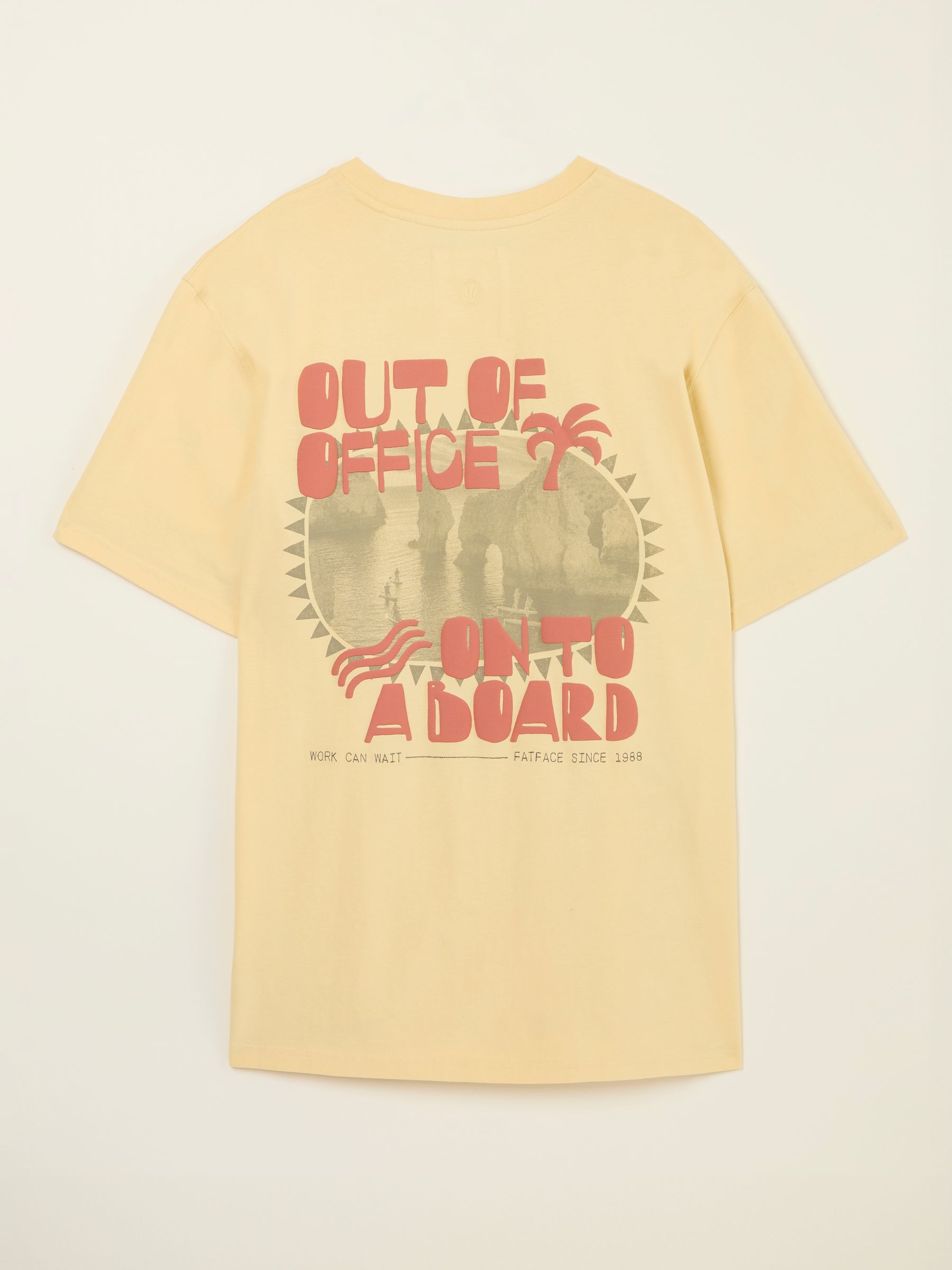 Yellow Out Of Office 100% Cotton T-Shirt - Image 6 of 6
