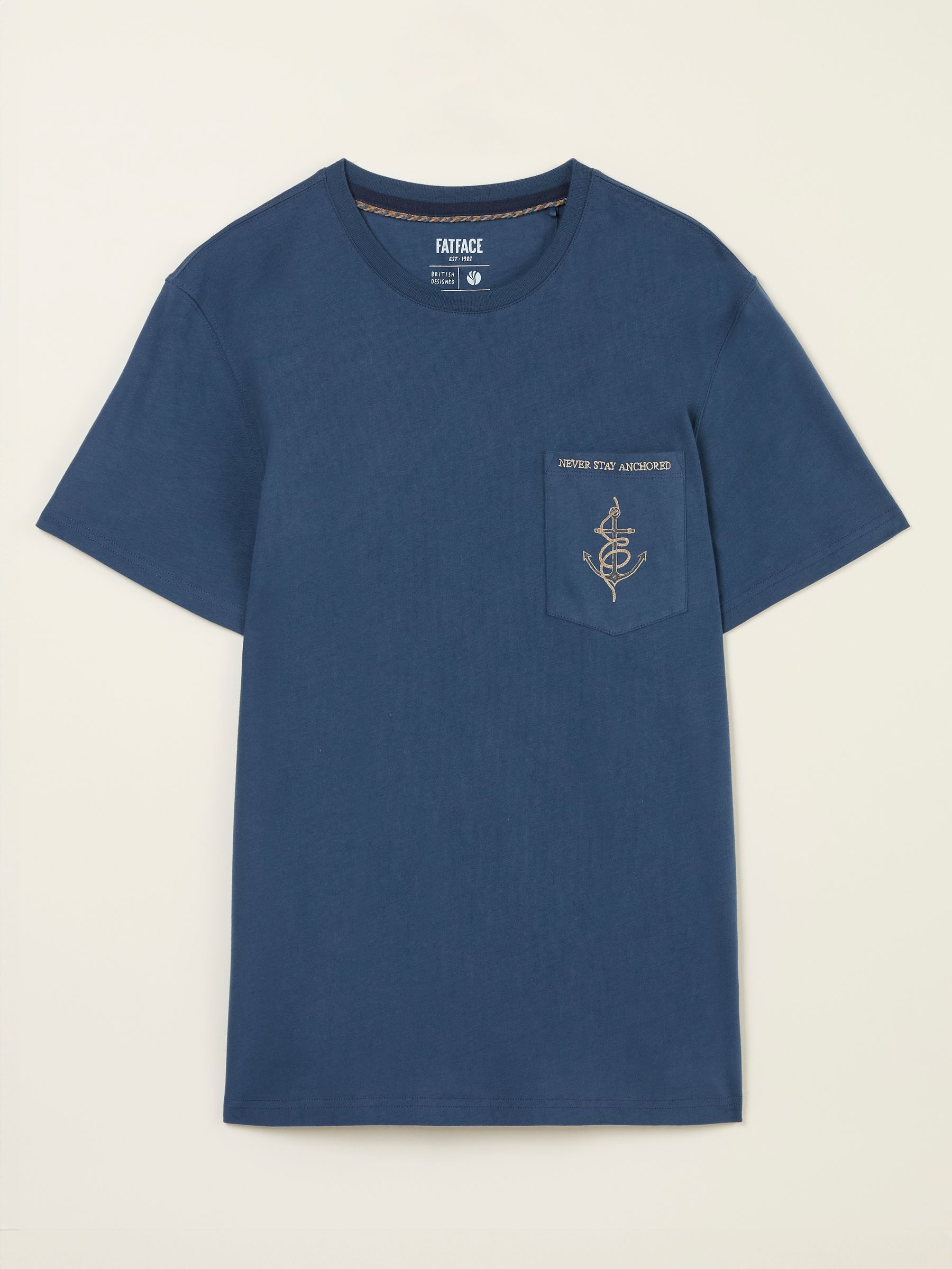 Navy Anchor Pocket Tshirt - Image 1 of 1