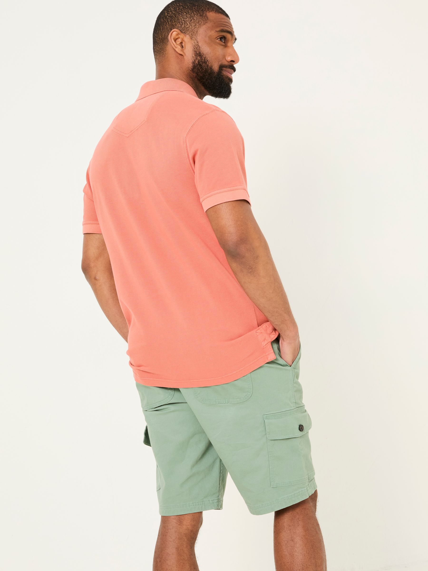 Orange Pique Polo - Image 2 of 5