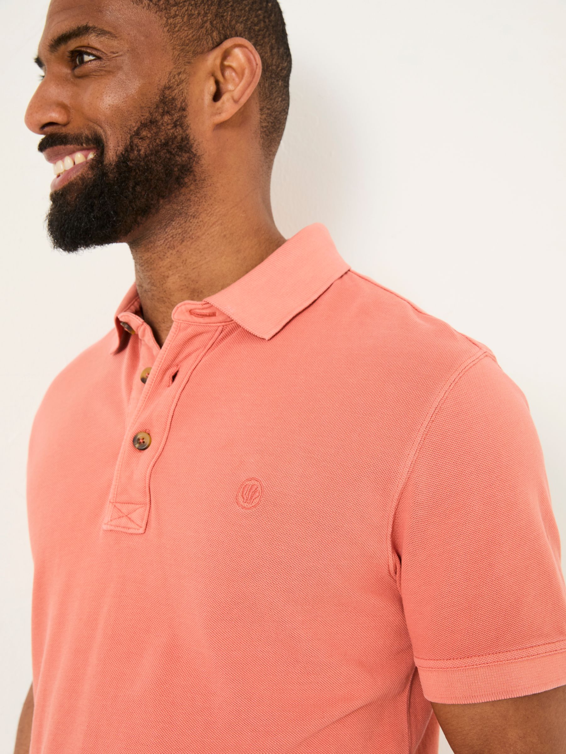 Orange Pique Polo - Image 4 of 5