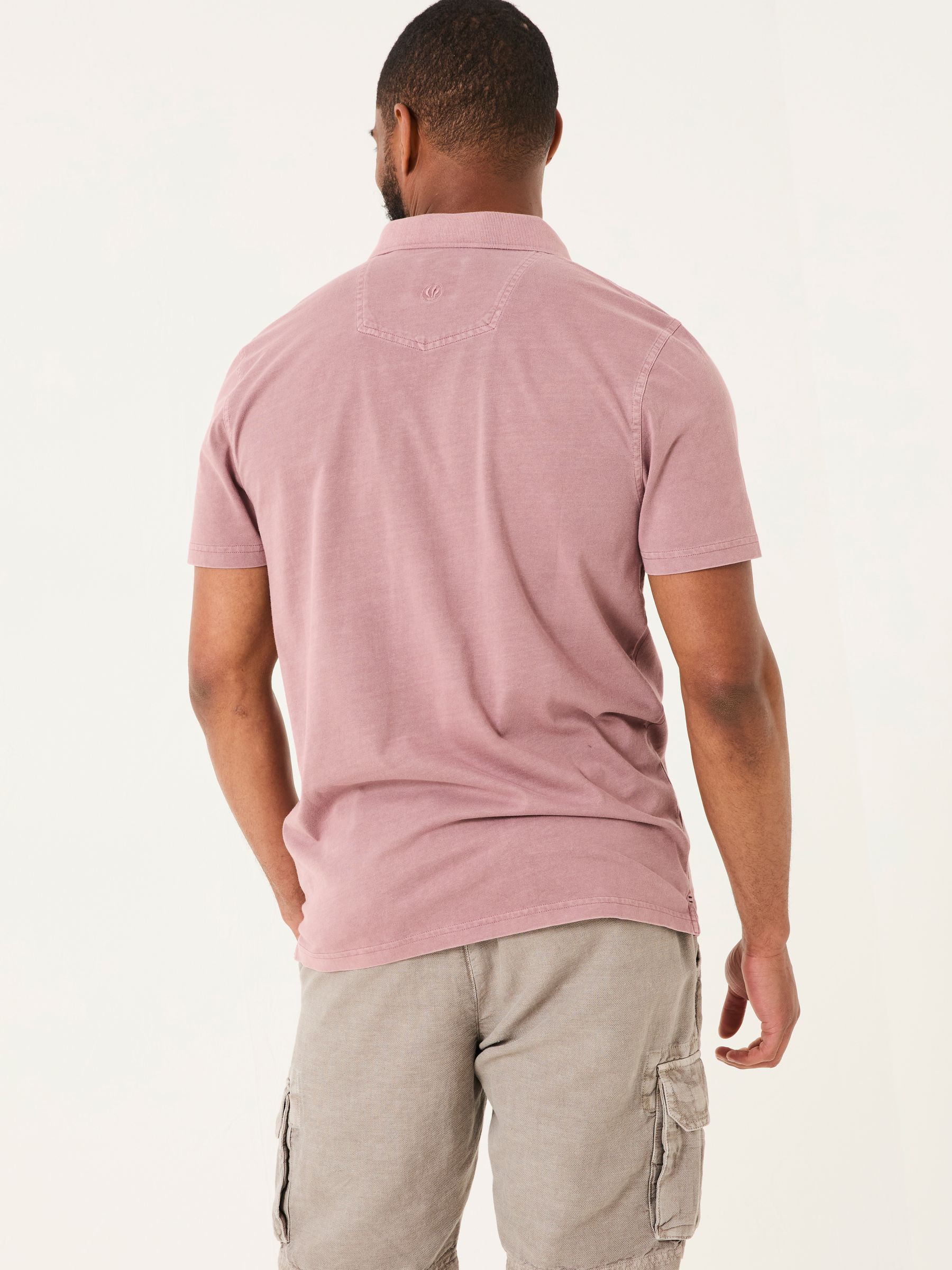 Stoke Heather Purple Short Sleeve Polo Shirt - Image 2 of 5