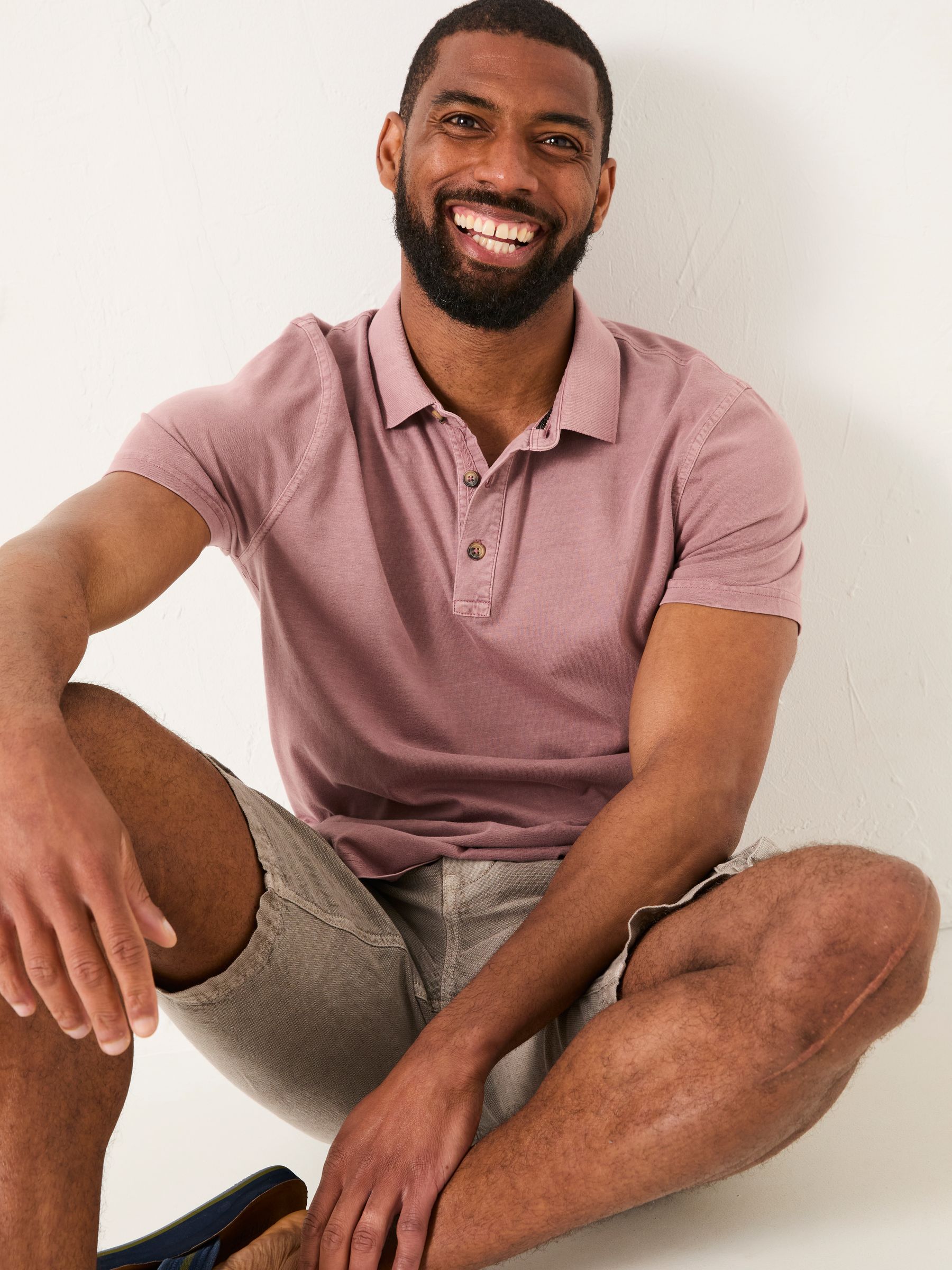 Stoke Heather Purple Short Sleeve Polo Shirt - Image 3 of 5