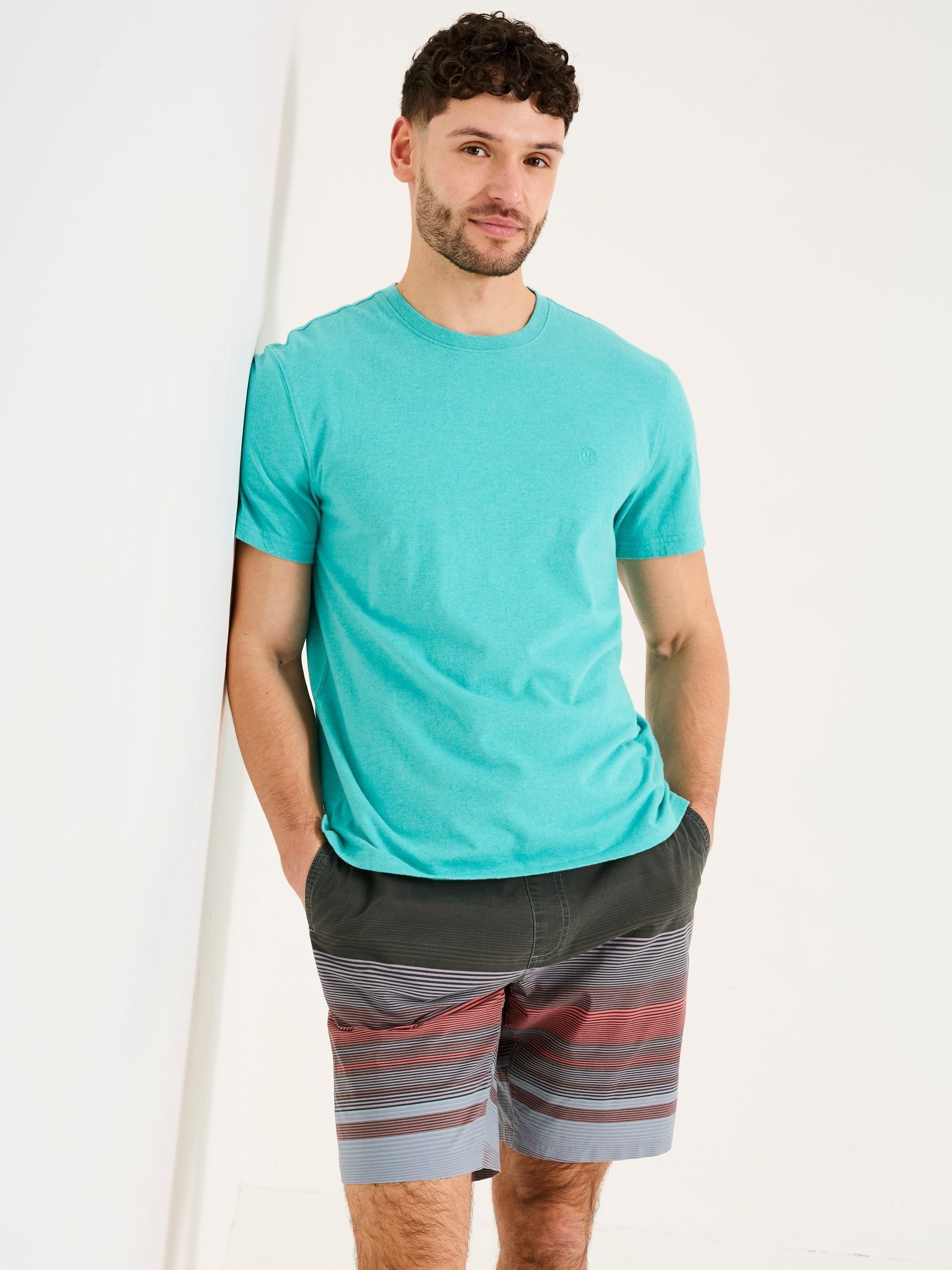 Lulworth Turquoise Blue T-Shirt - Image 1 of 4