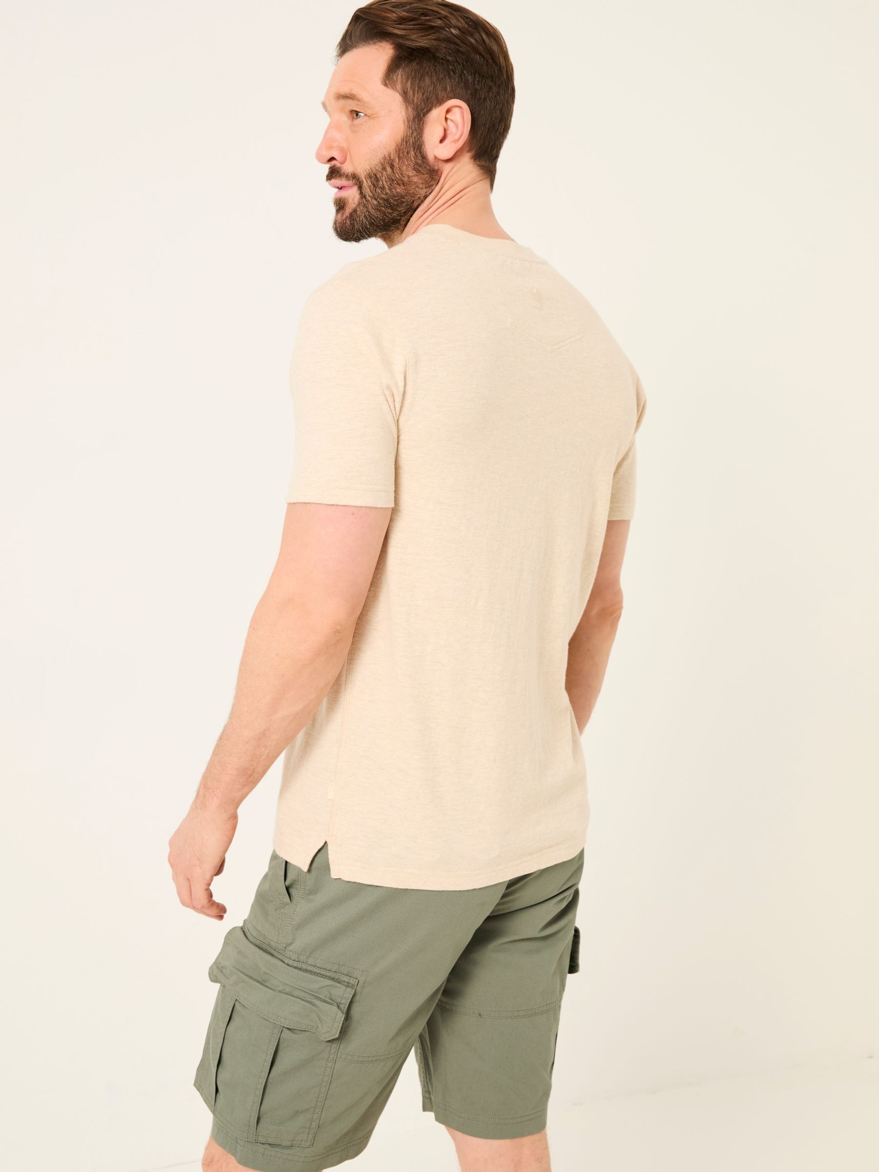 Woodside Oatmeal Slub Henley T-Shirt - Image 2 of 5