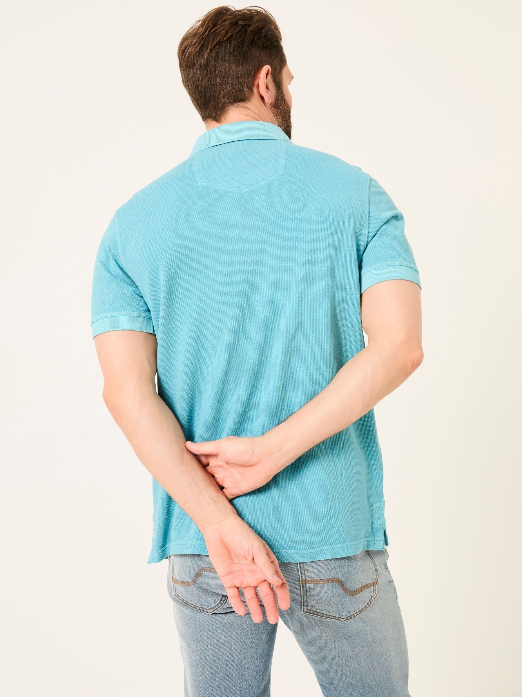 Bright Blue Pique Polo - Image 2 of 6