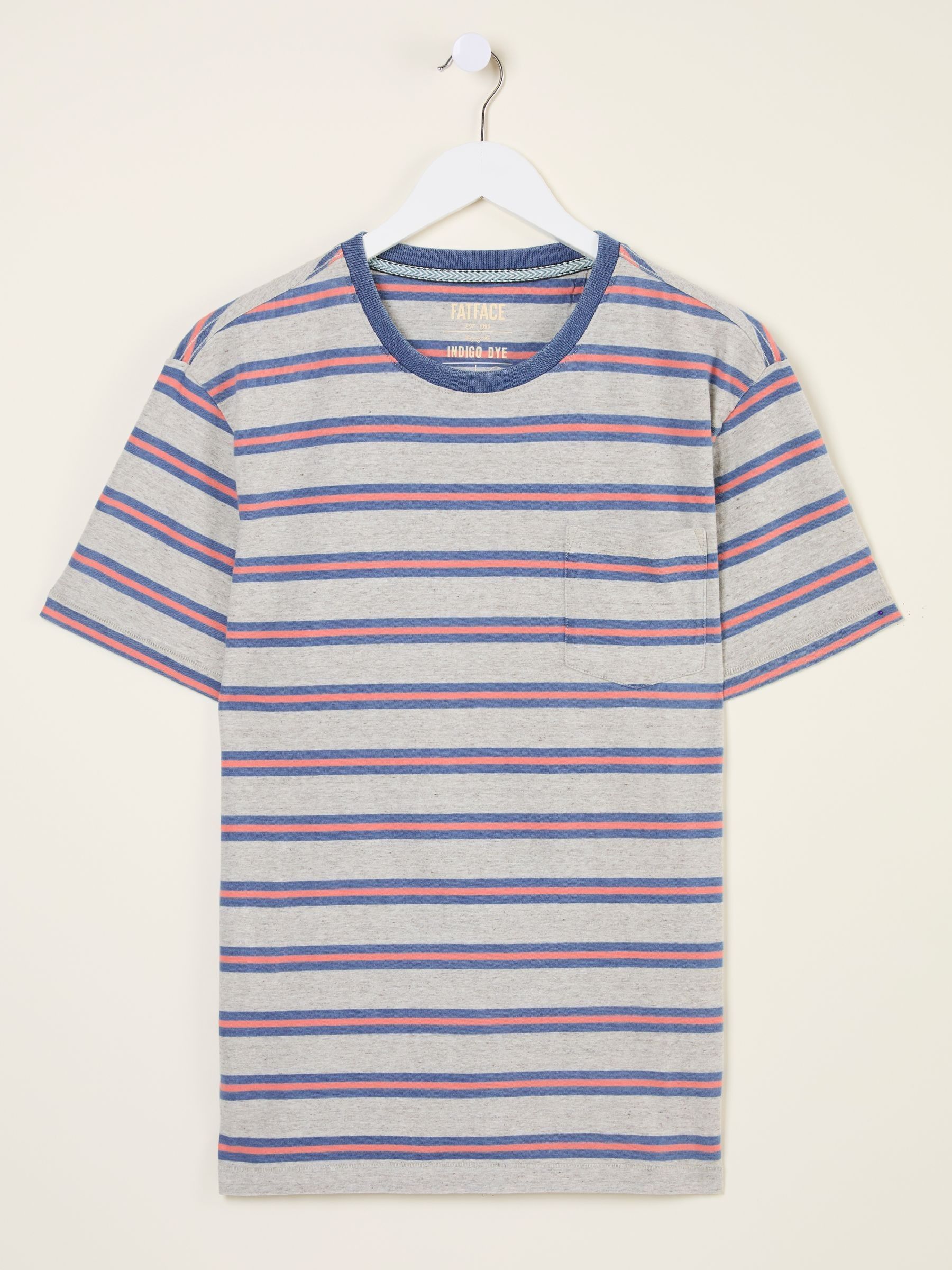 Indigo Blue Pocket Stripe Indigo Tee - Image 5 of 5