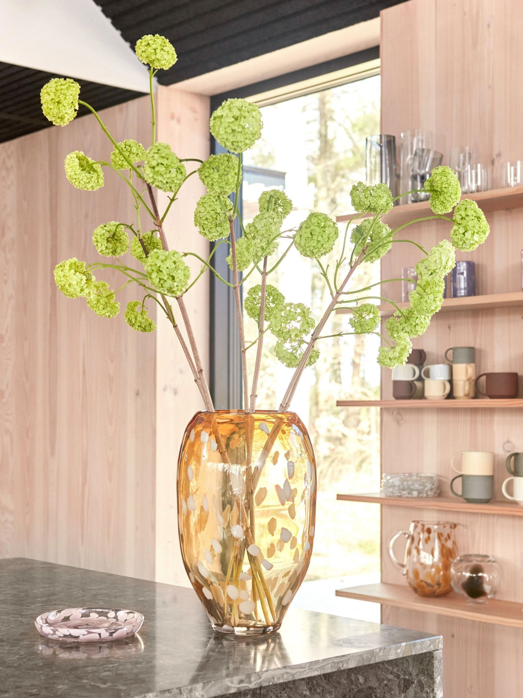 OYOY Living Amber Jali Large Vase - Image 1 of 4 OYOY Living Amber Jali Large Vase - Image 1 of 4