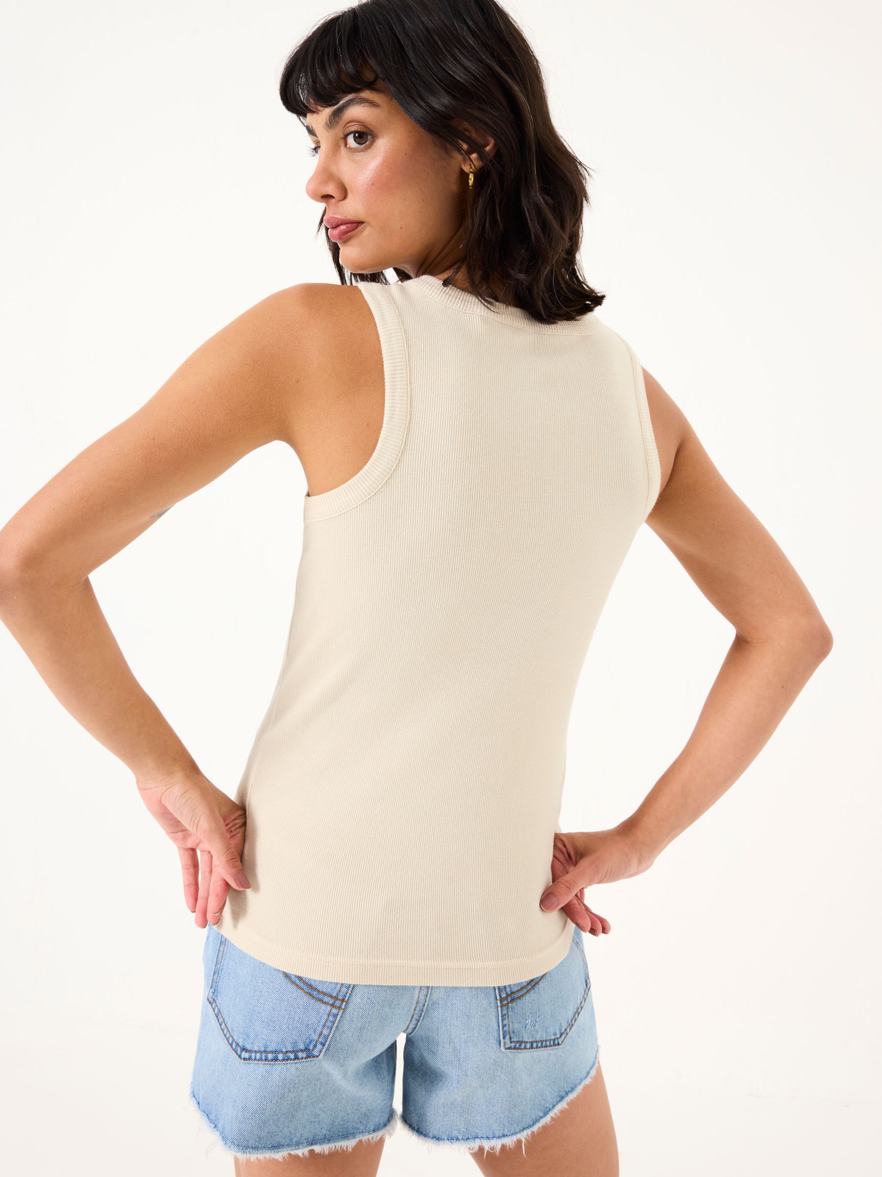 Rachel Natural Rib Vest - Image 2 of 5
