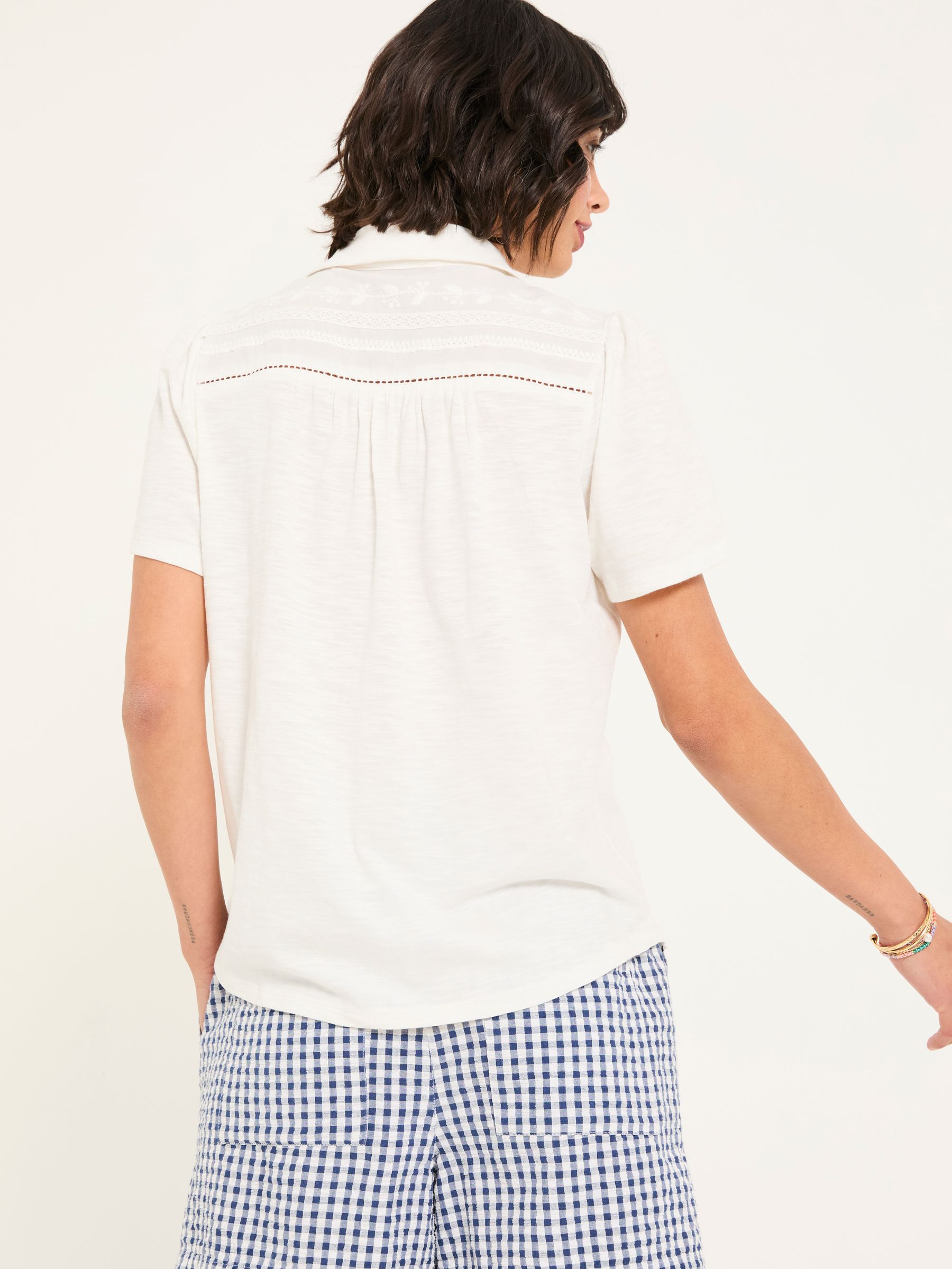 Kit White Embroidered Short Sleeve Shirt - Image 2 of 6