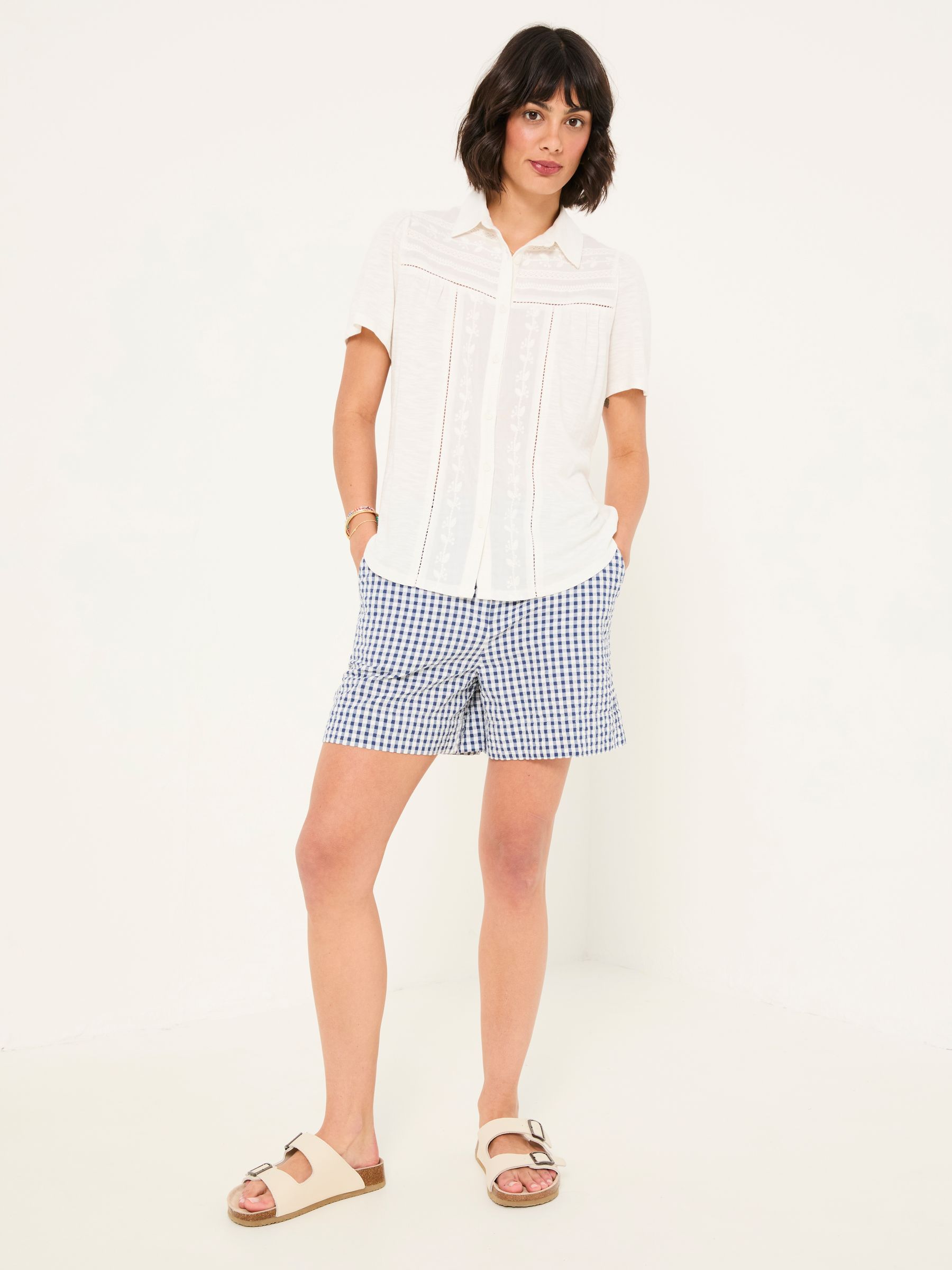 Kit White Embroidered Short Sleeve Shirt - Image 3 of 6